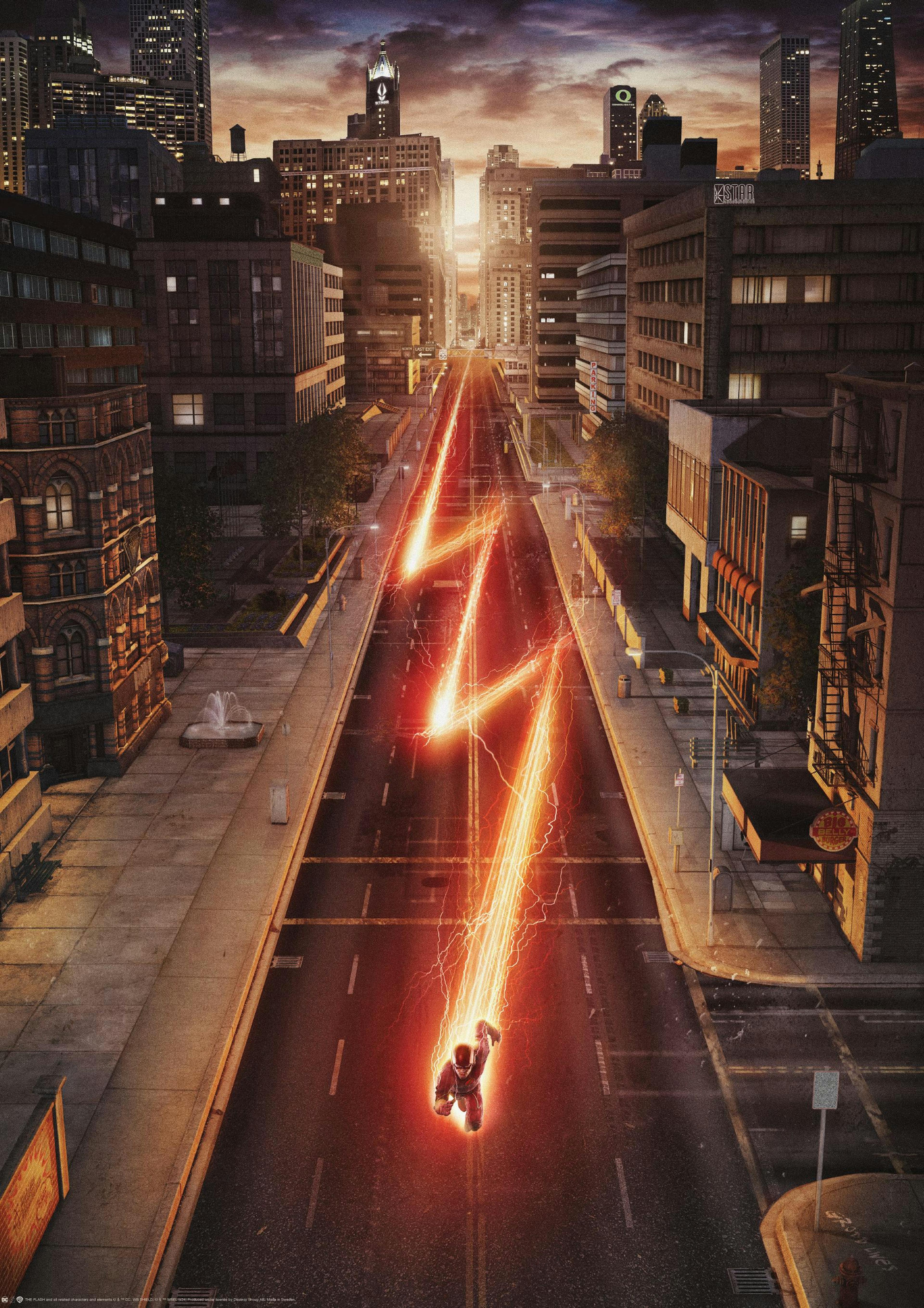 The Flash™ - Running in Central City Poster 0