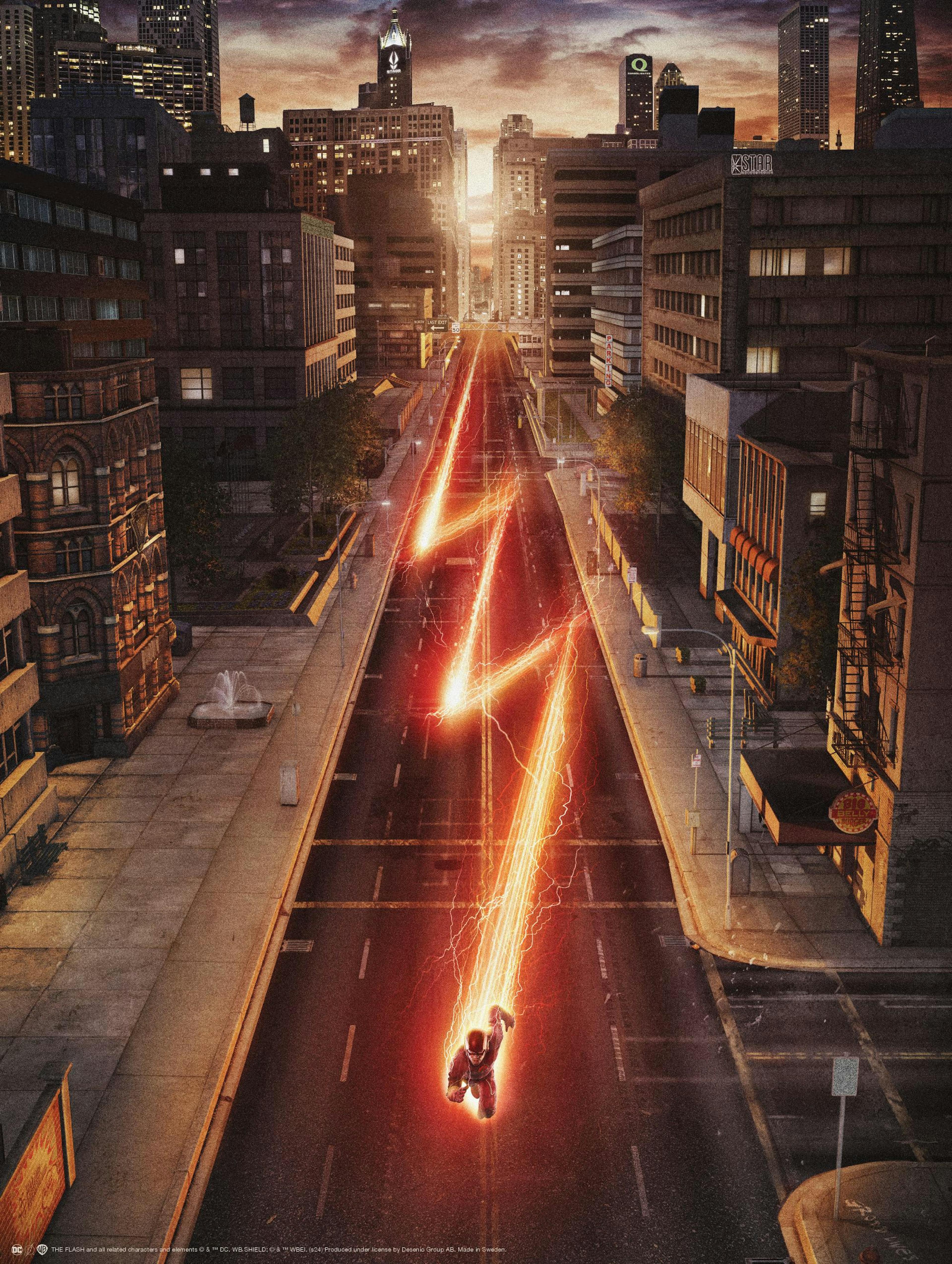 The Flash™ - Running in Central City Poster thumbnail