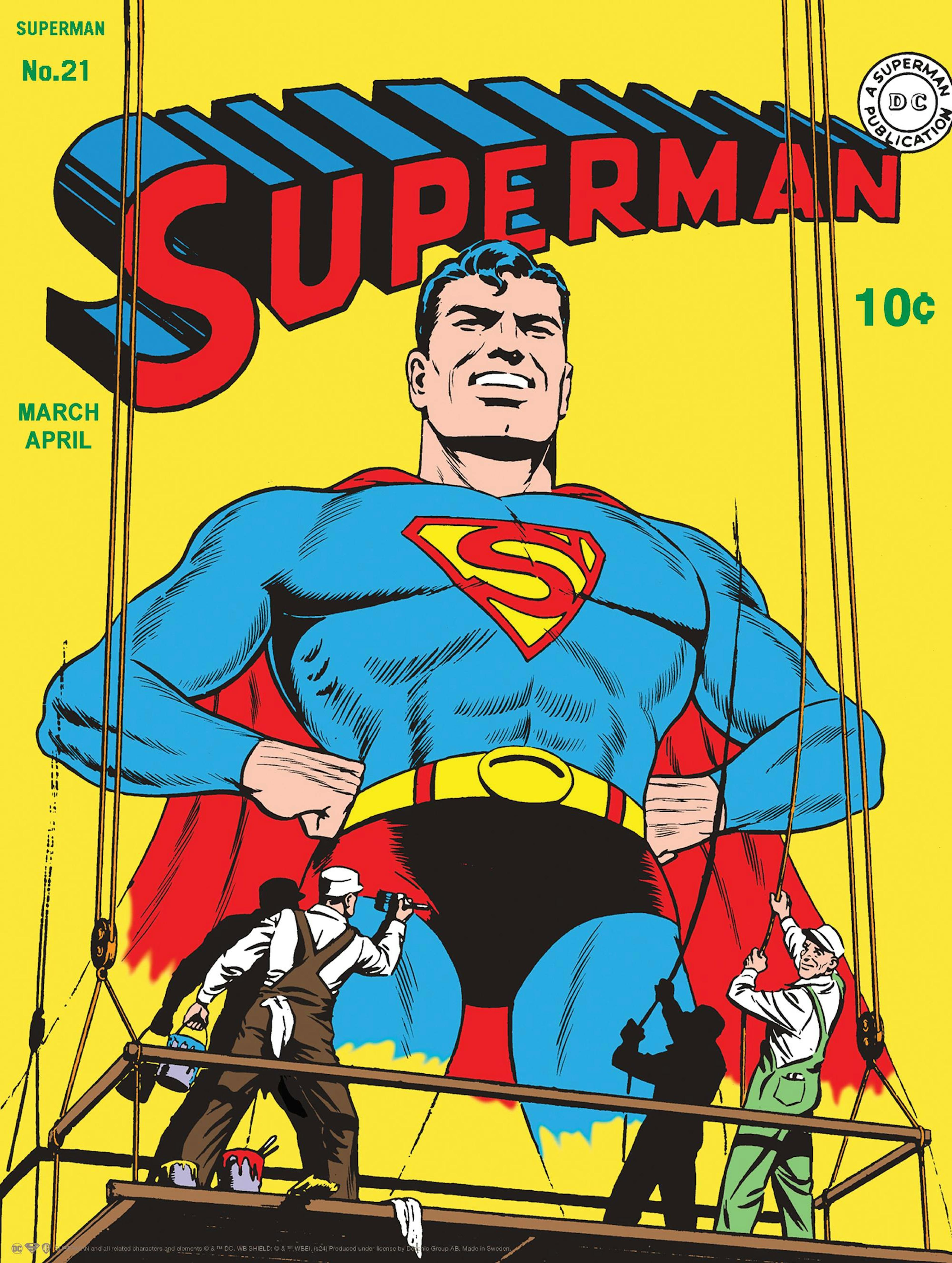 Superman™ - Vintage Wall Painting Affiche thumbnail