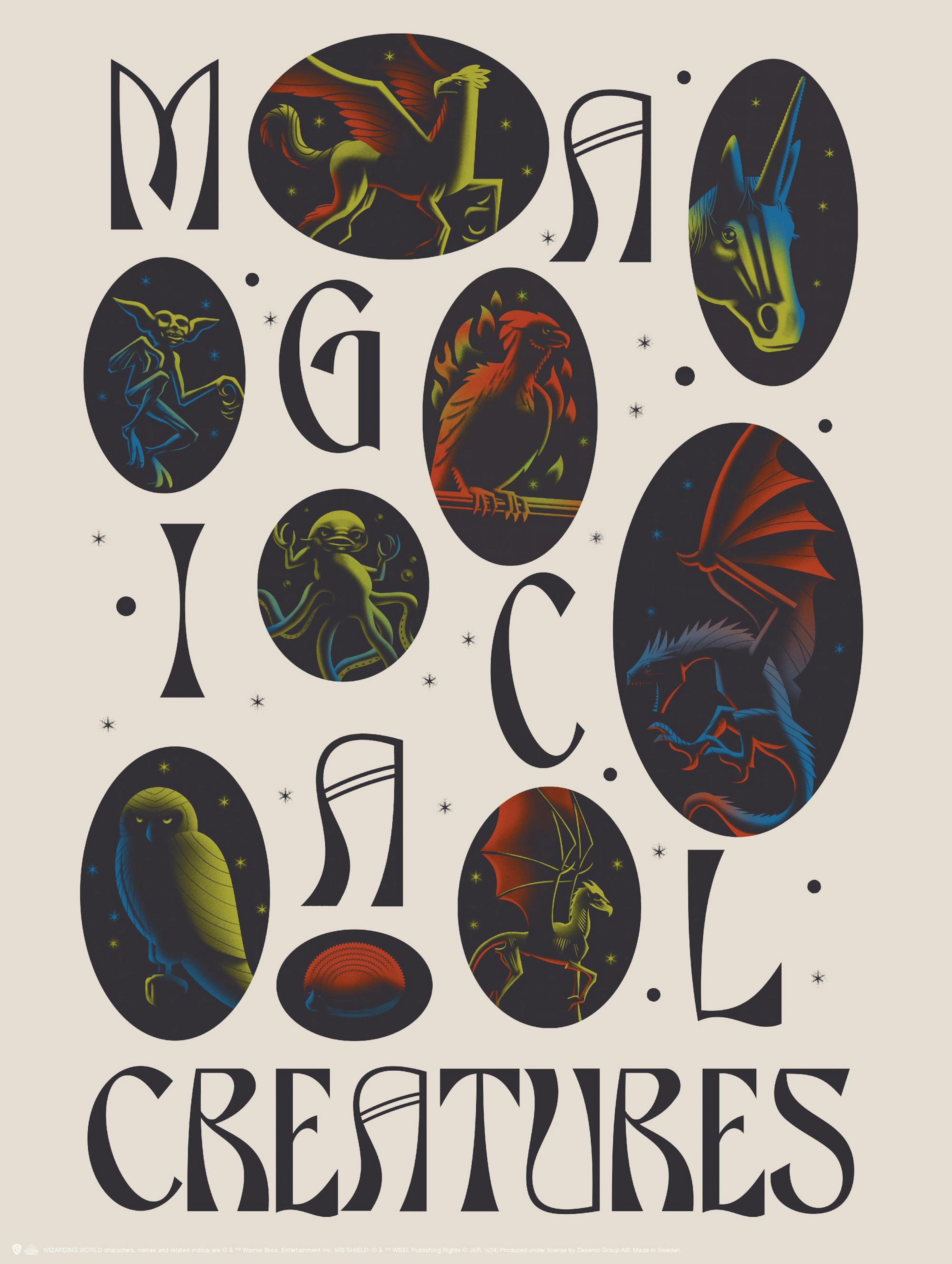 Harry Potter™ - Magical Creatures Poster thumbnail