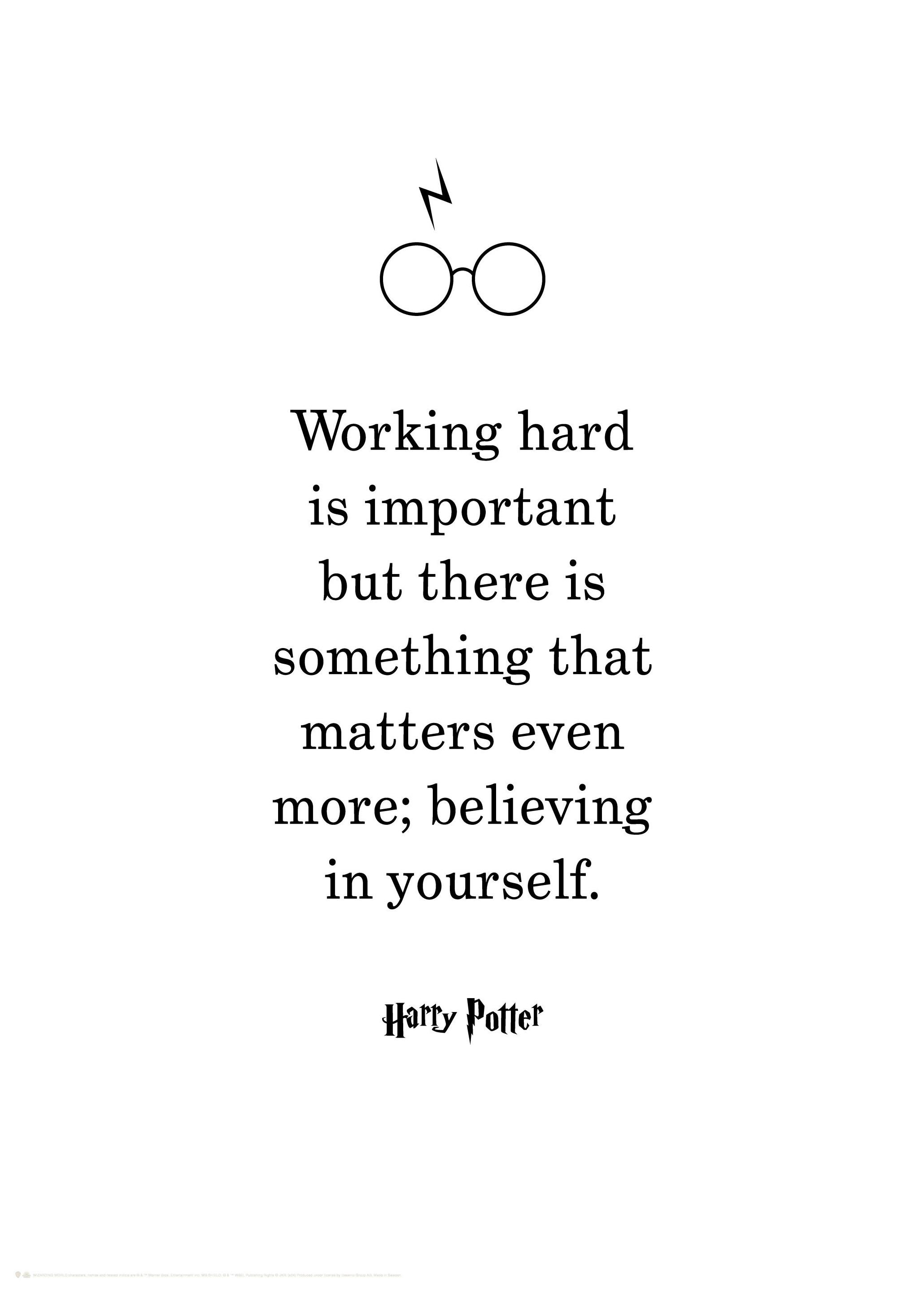 Harry Potter™ - Believe in Yourself Poster (30x40 cm) - Poster Store