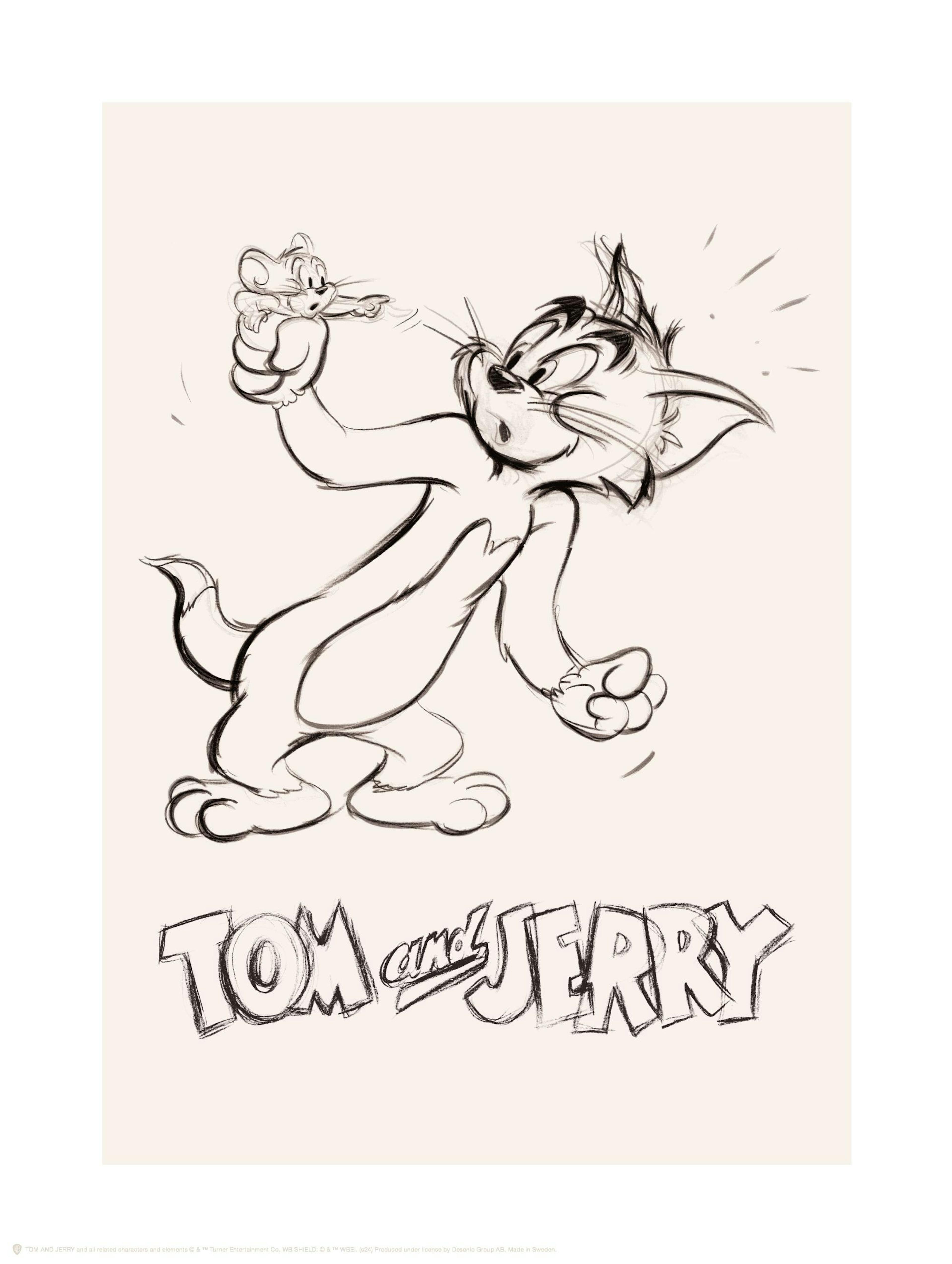 Tom & Jerry™ Sketch No2 Plakat thumbnail