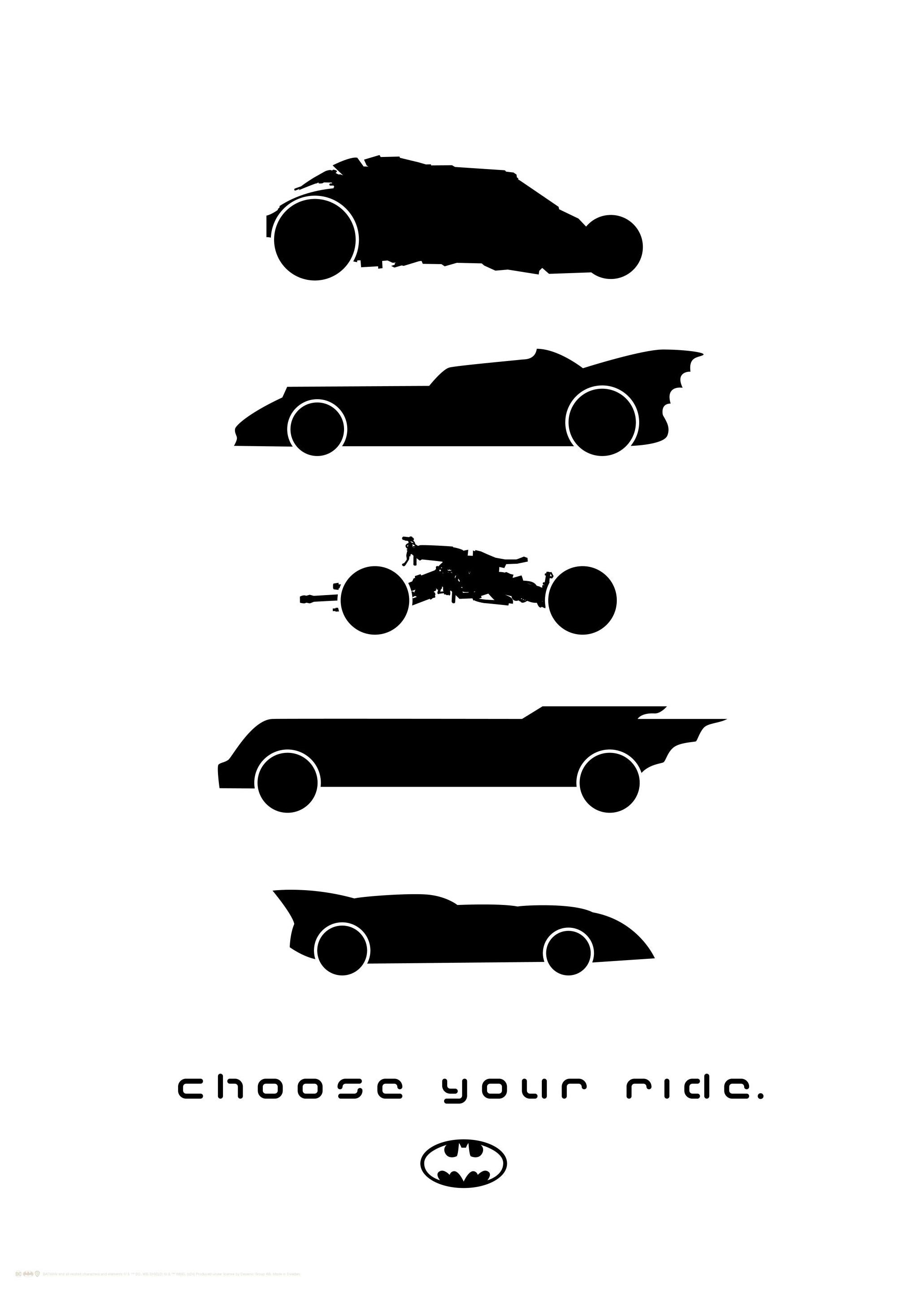 Batman™ - Choose Your Ride Poster (50x70 cm) - Poster Store