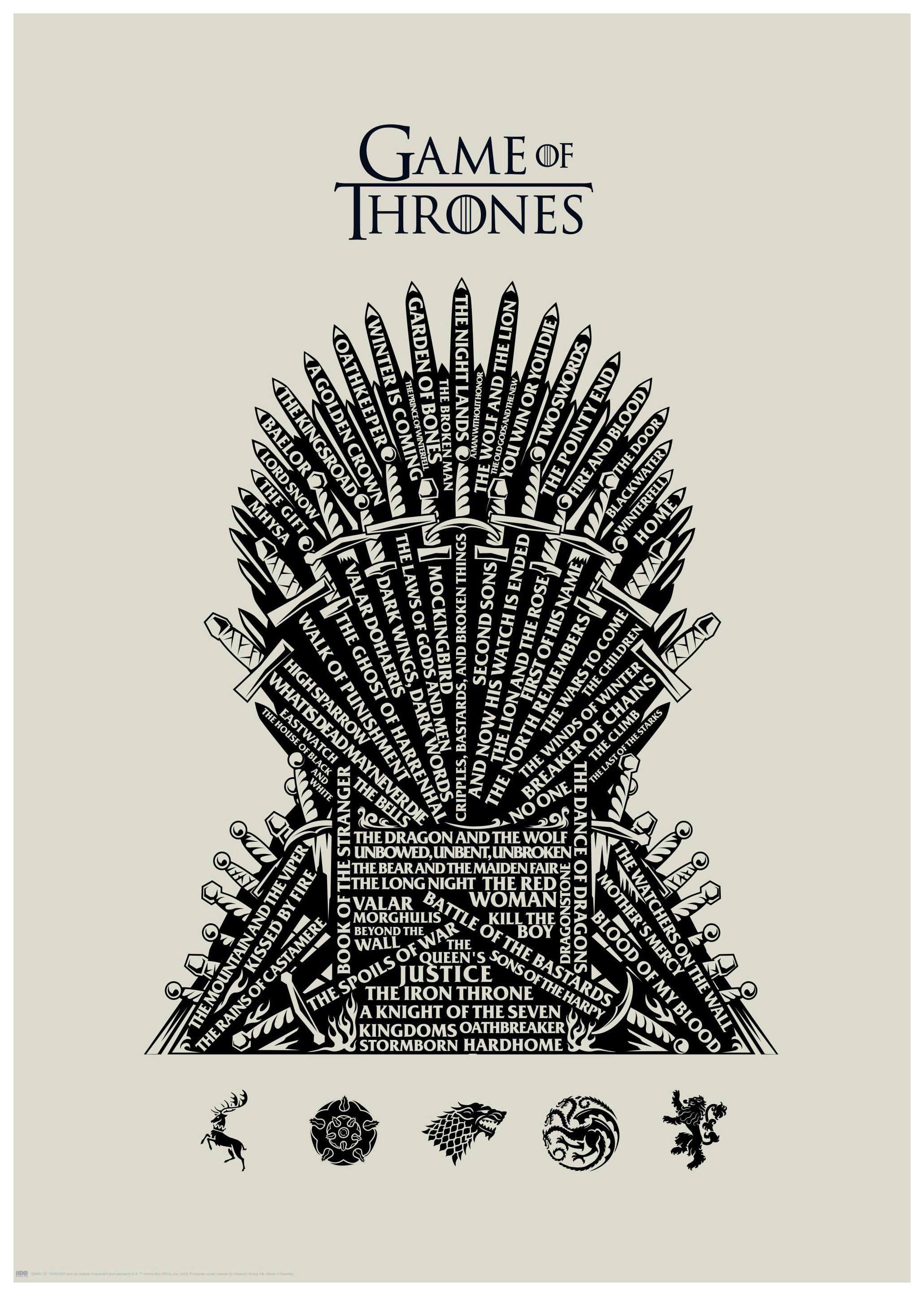 Game of Thrones™ - Iron Throne Affiche (50x70 cm) - Poster Store