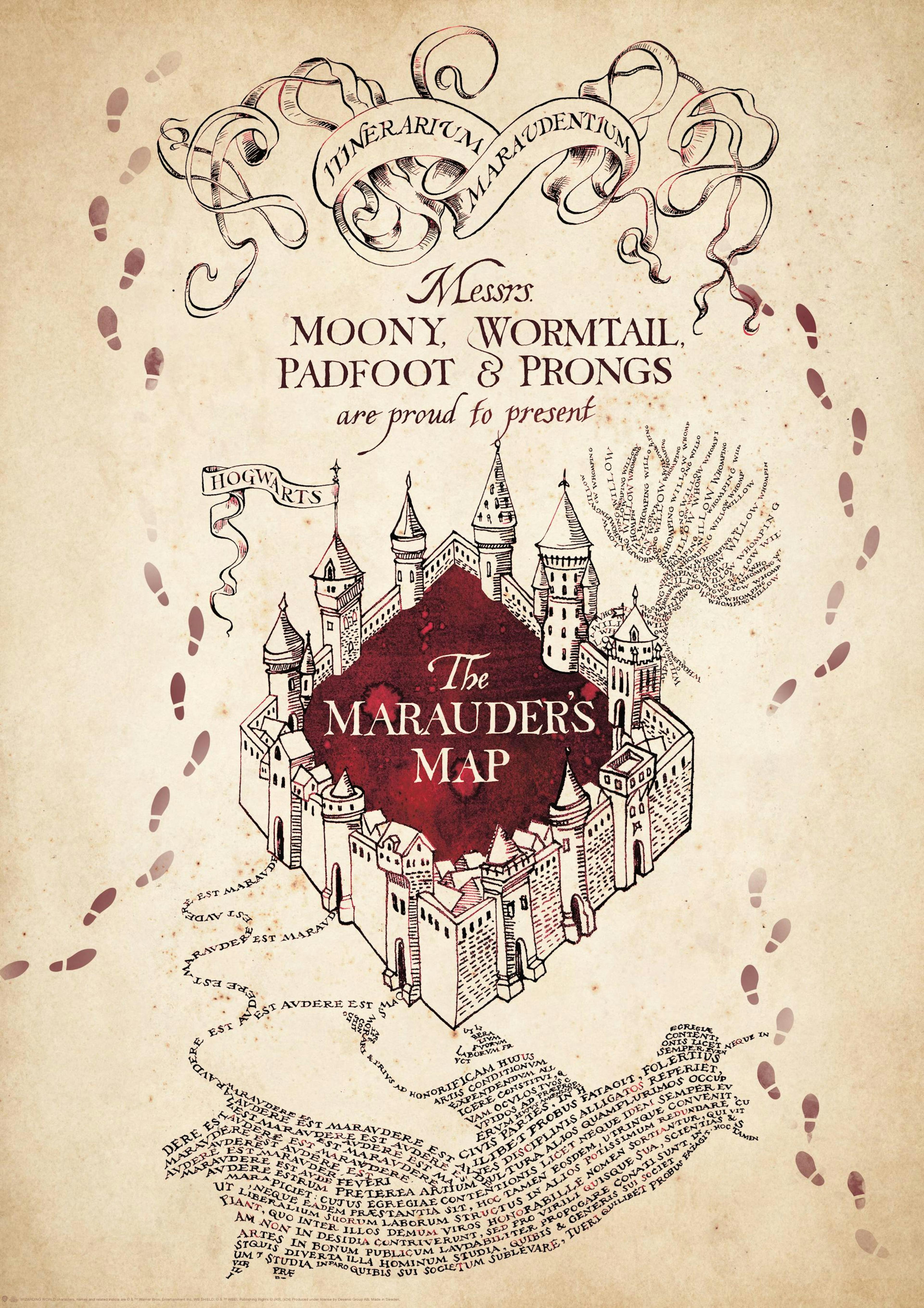 Harry Potter™ - Marauder's Map Plakát 0