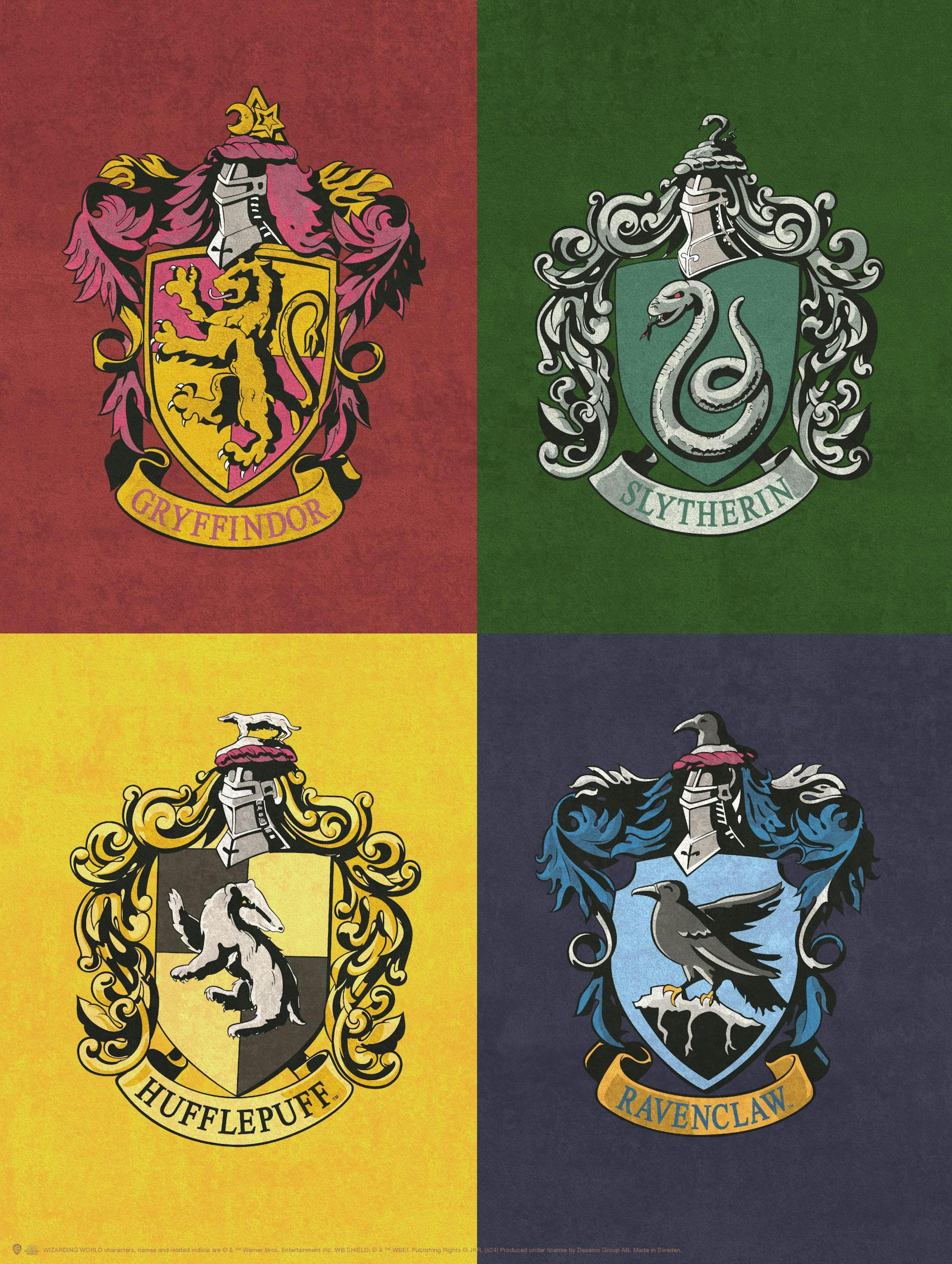 Harry Potter™ - House Crests Poster thumbnail
