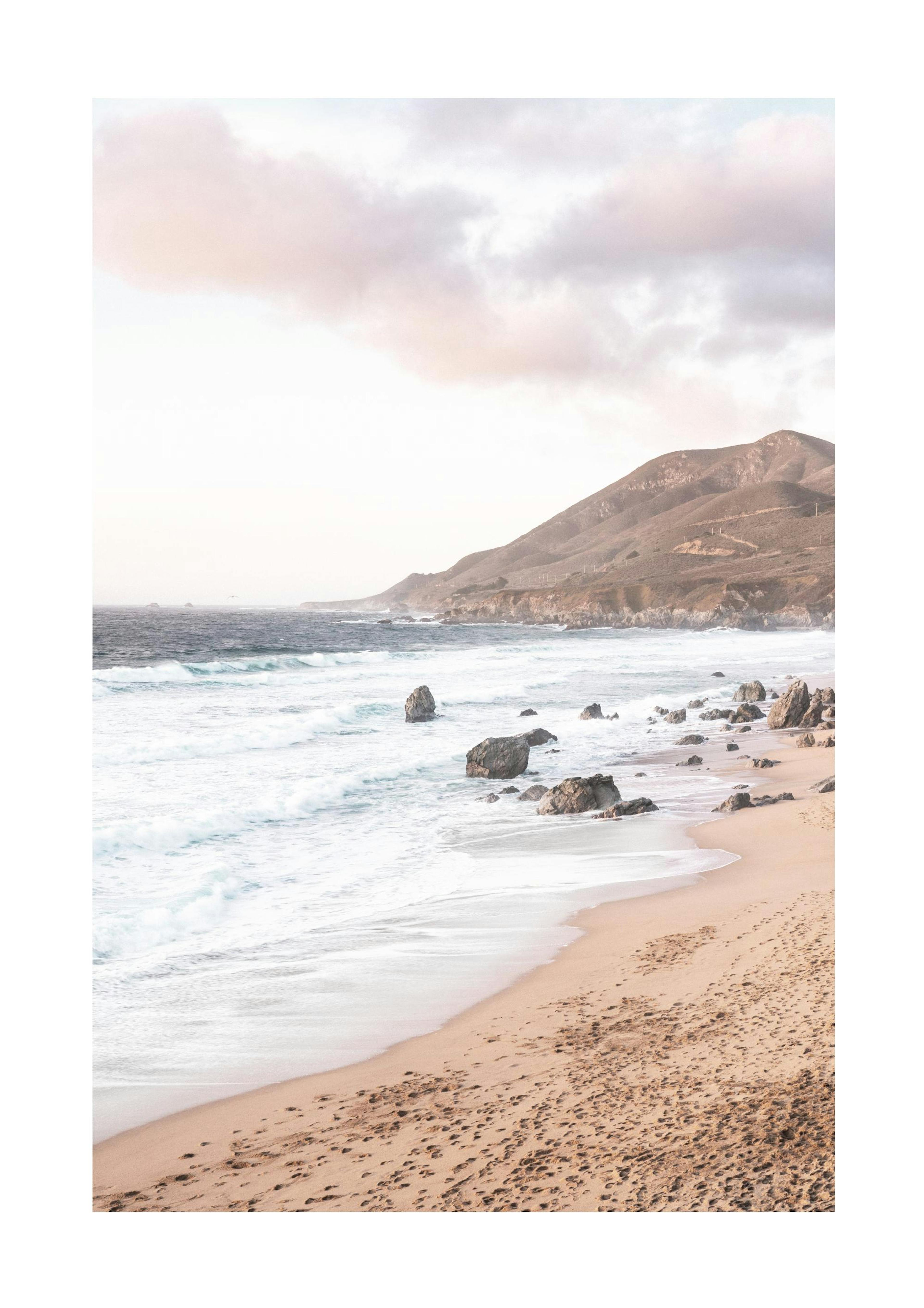 Plage de Big Sur Affiche thumbnail