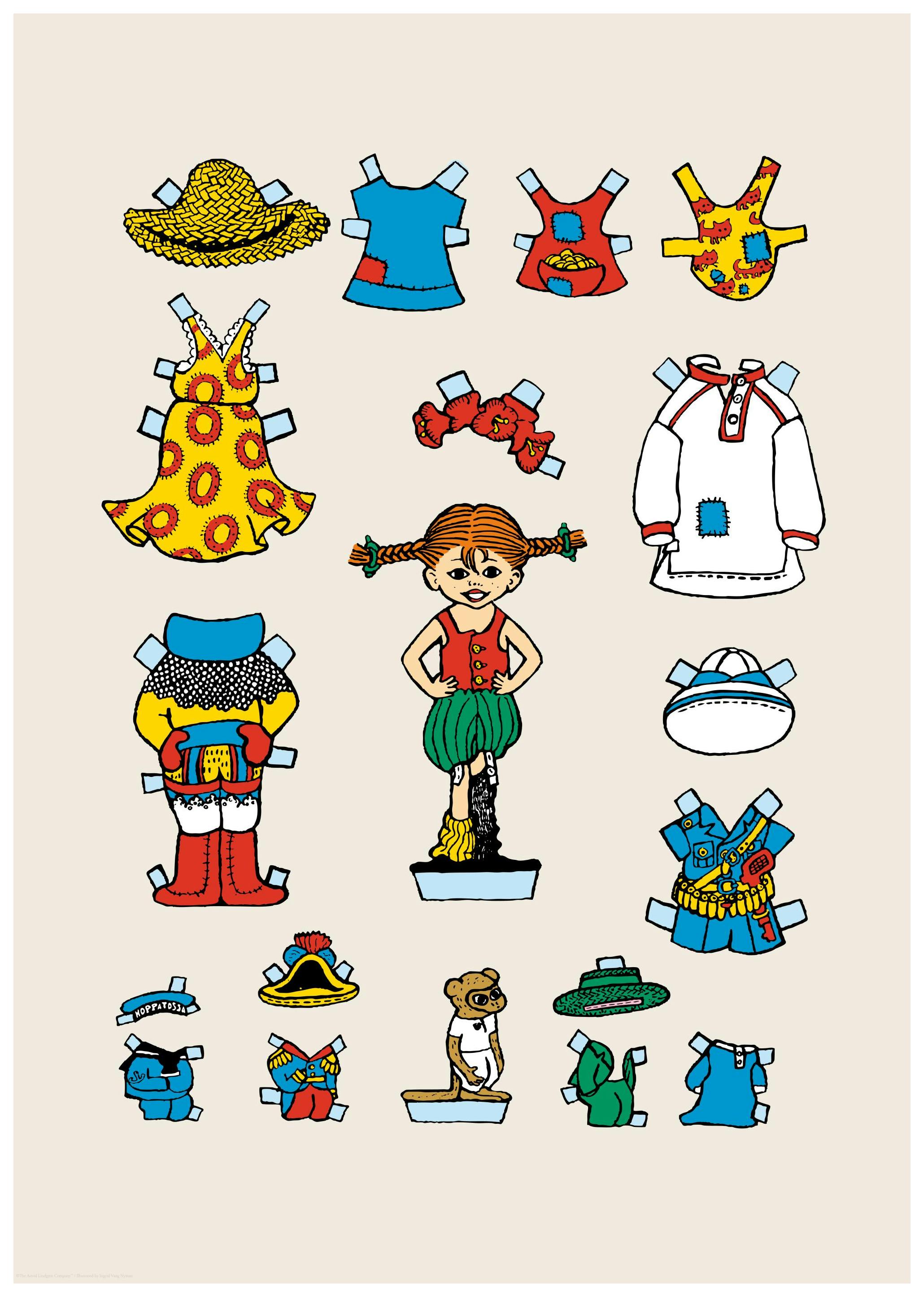 Pippi Langkous Pop Poster (50x70 cm) - Poster Store