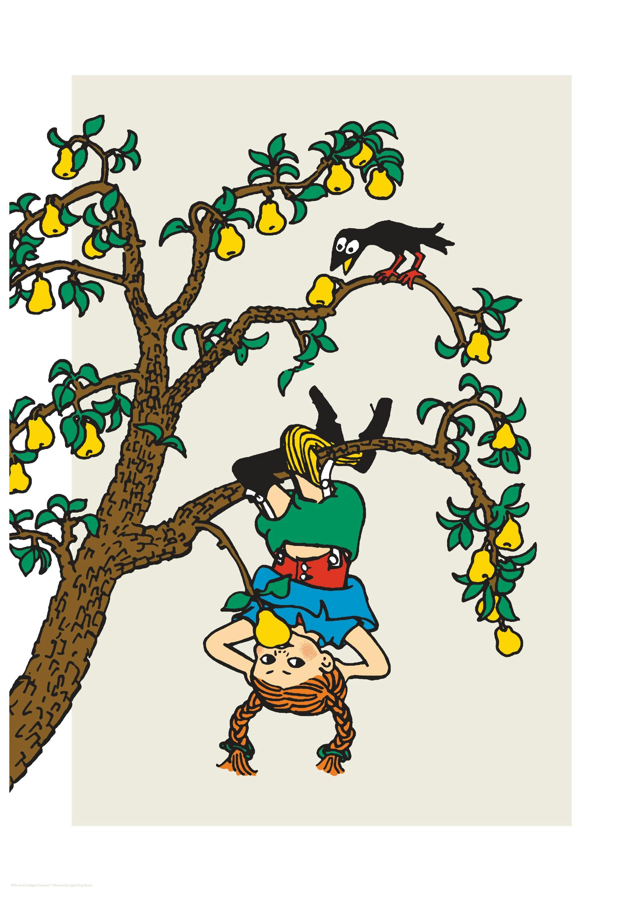 Pippi Langkous in de Boom Poster (30x40 cm) - Poster Store