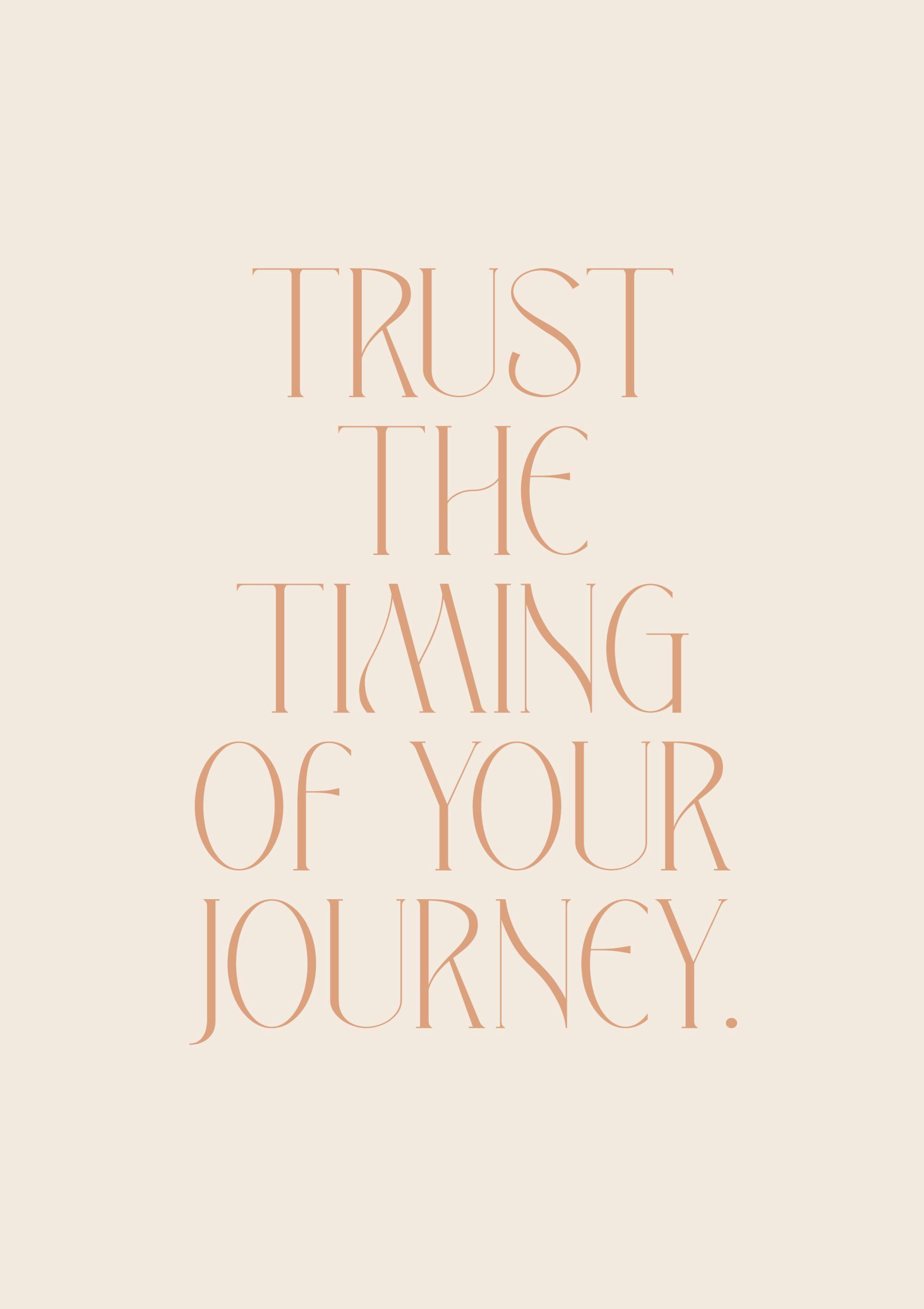 Trust the Timing Poster 0