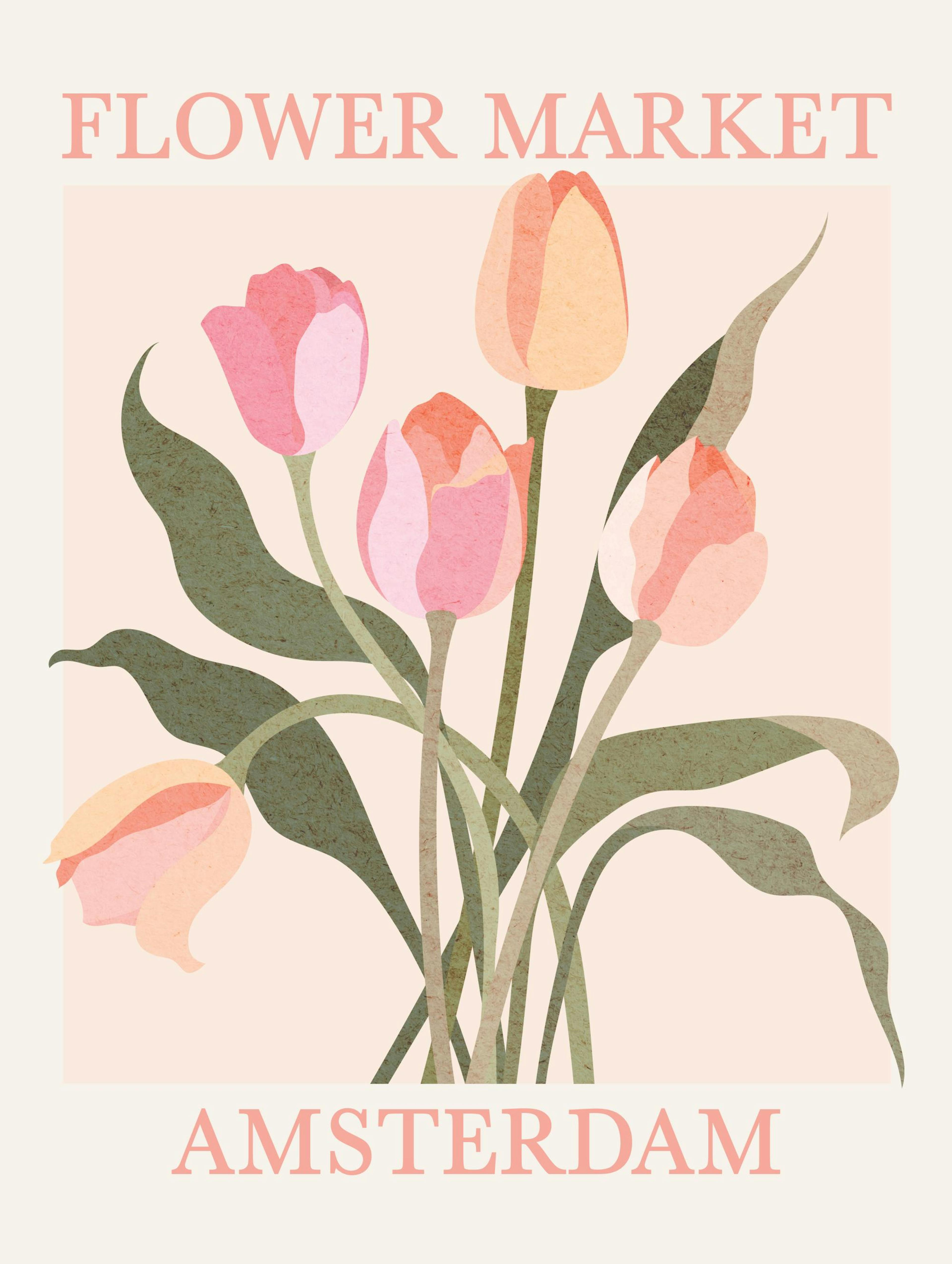 Amsterdam Flower Market Poster 0