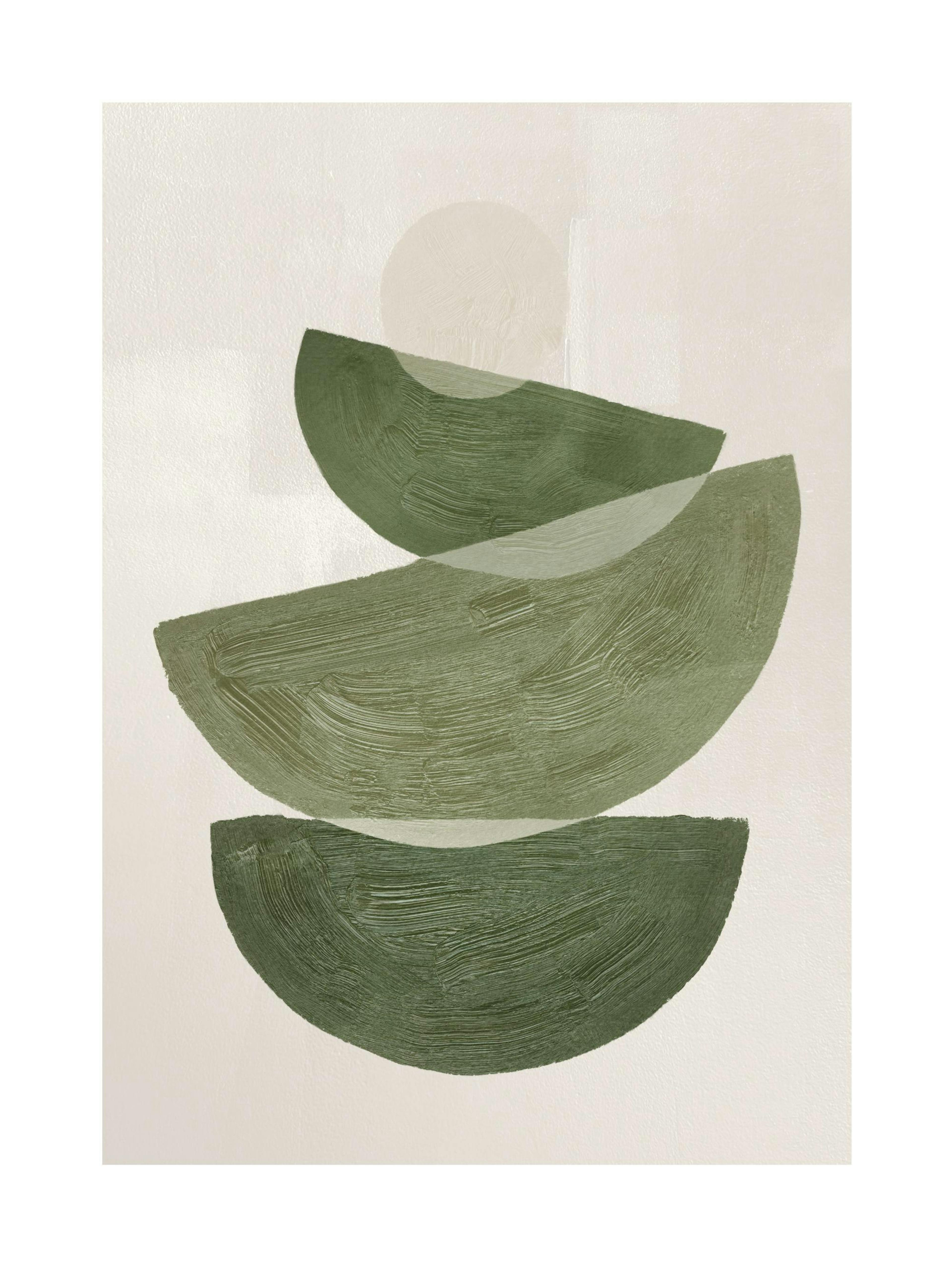 Grüne grafische Formen No2 Poster 0