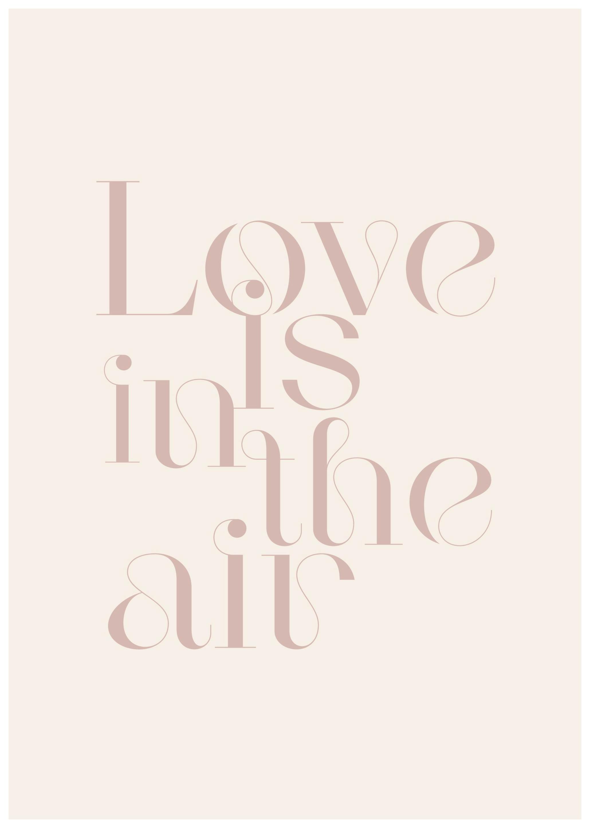 Love is in the Air Affiche (30x40 cm) - Poster Store