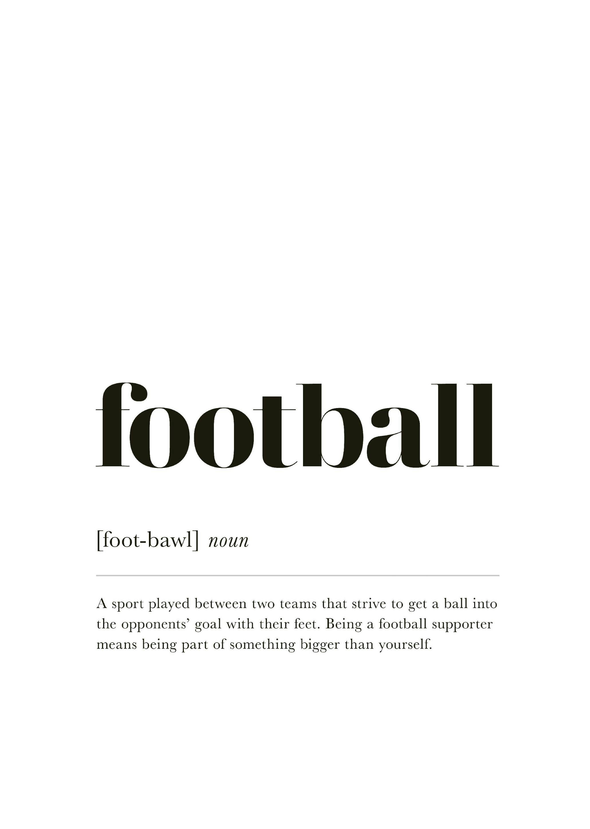 Voetbal Poster (30x40 cm) - Poster Store