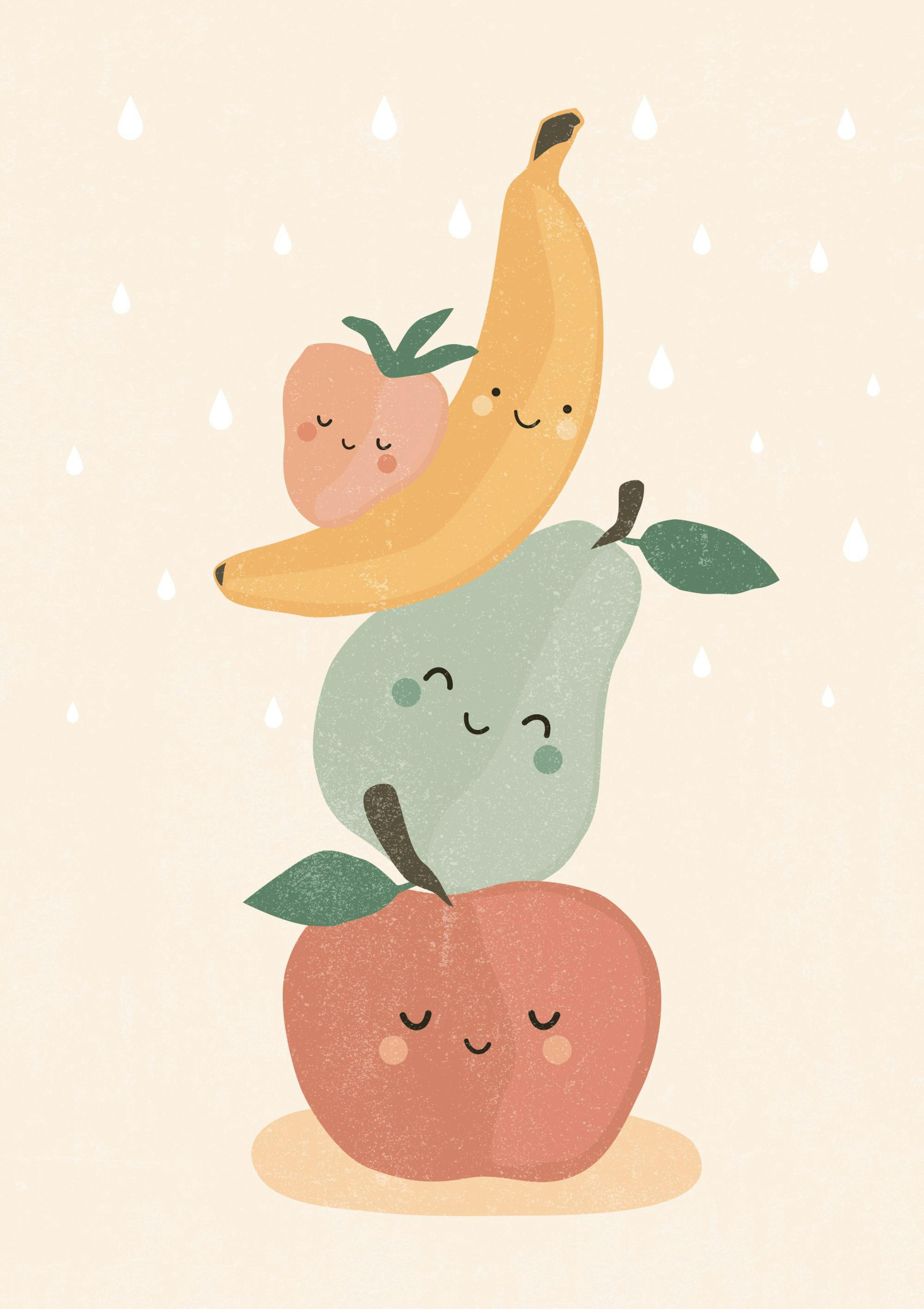 Smiling Fruits Poster 0