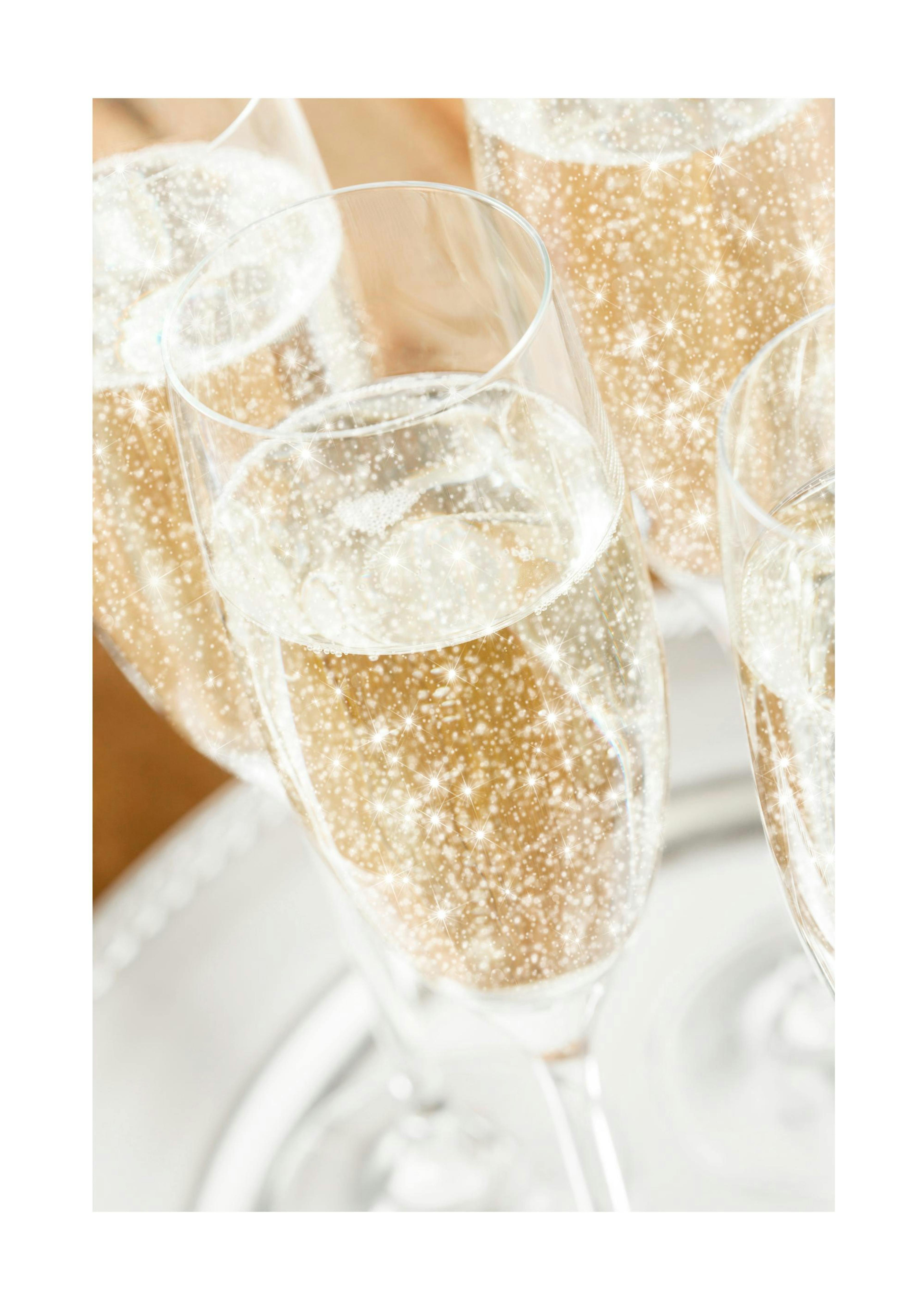 Glittery Champagne Poster thumbnail