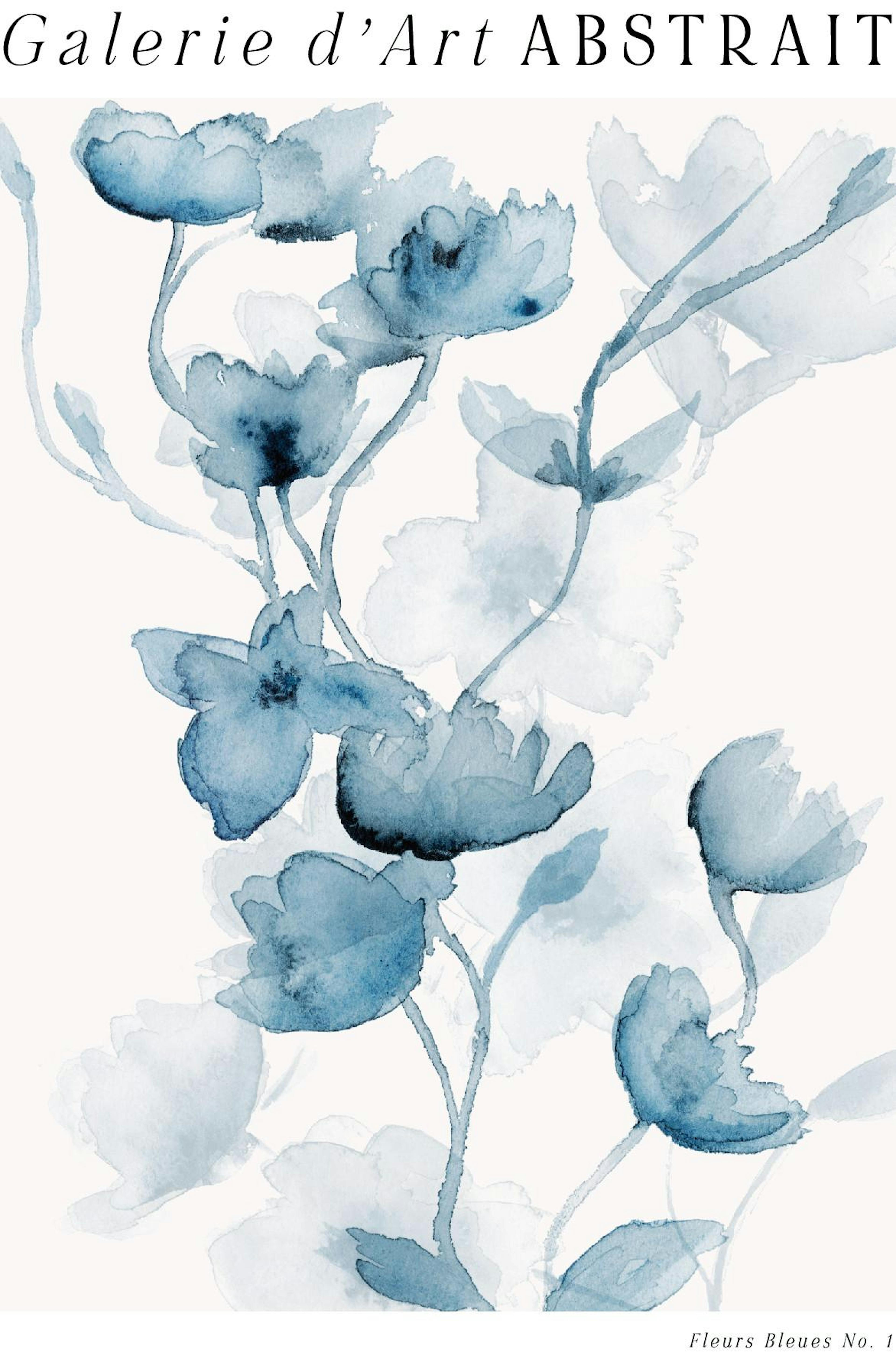 Fleurs Bleues No1 Poster thumbnail