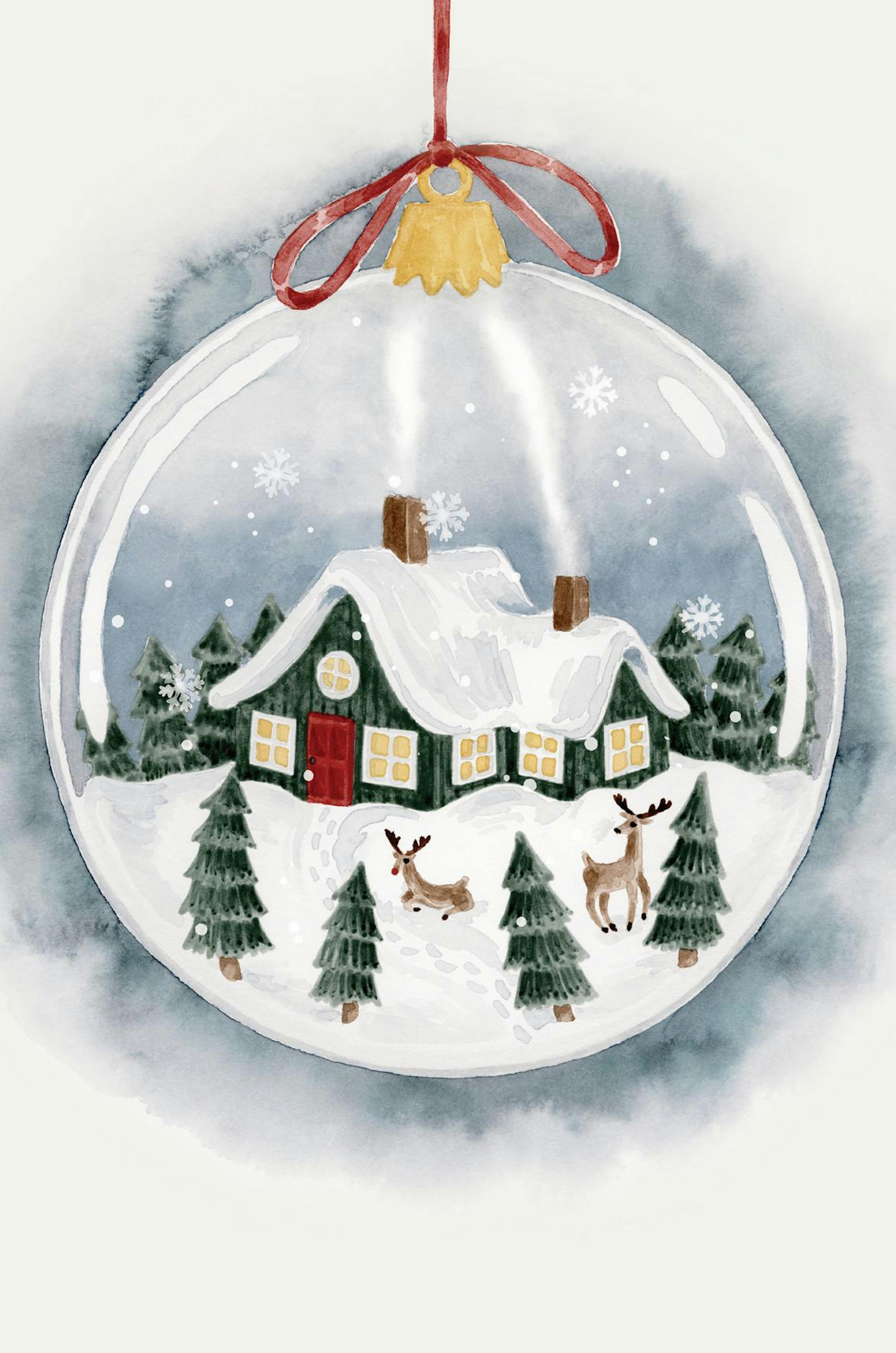 Affiche d’ornement de Noël thumbnail