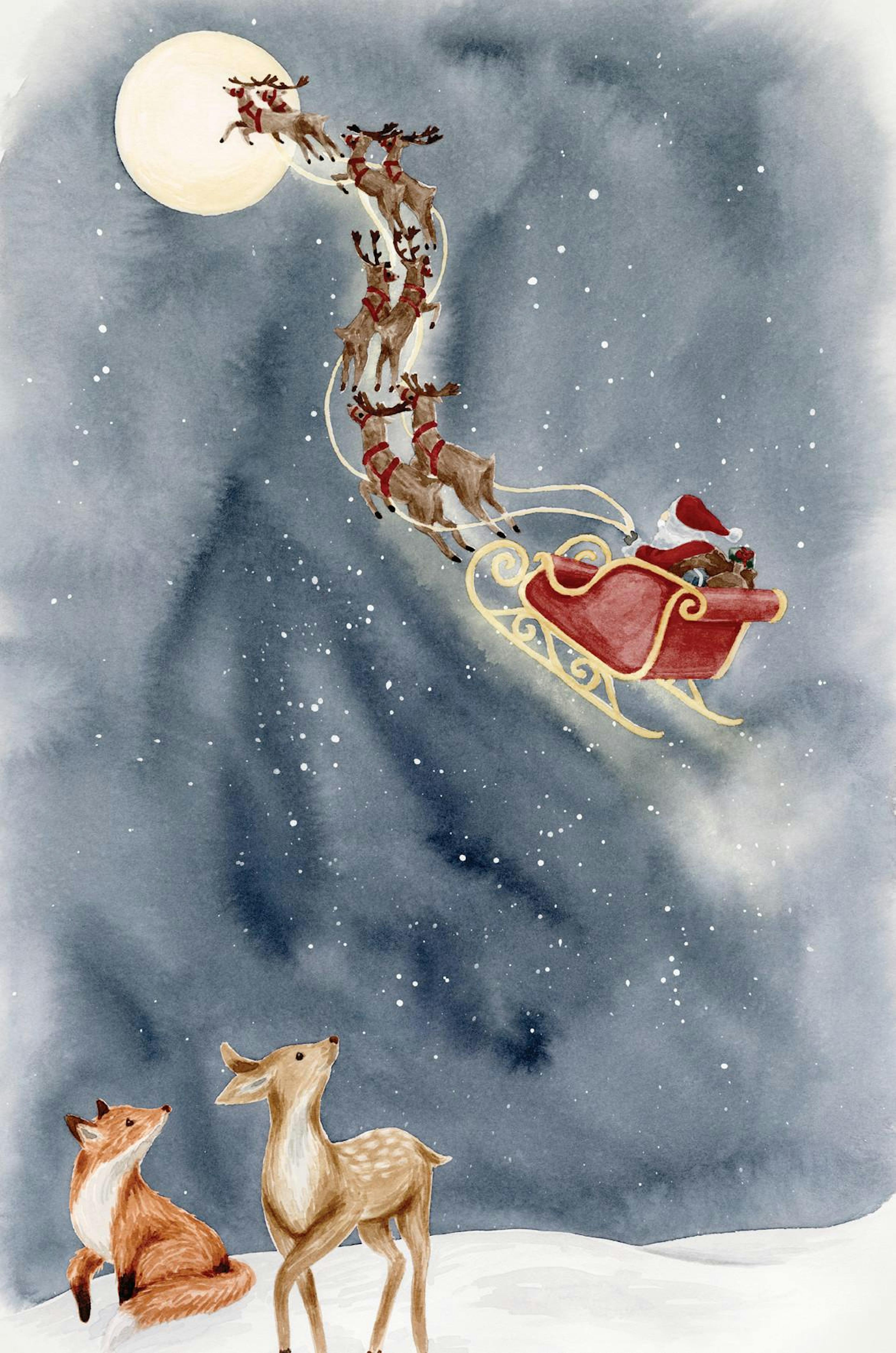 Santa's Sleigh Poster thumbnail