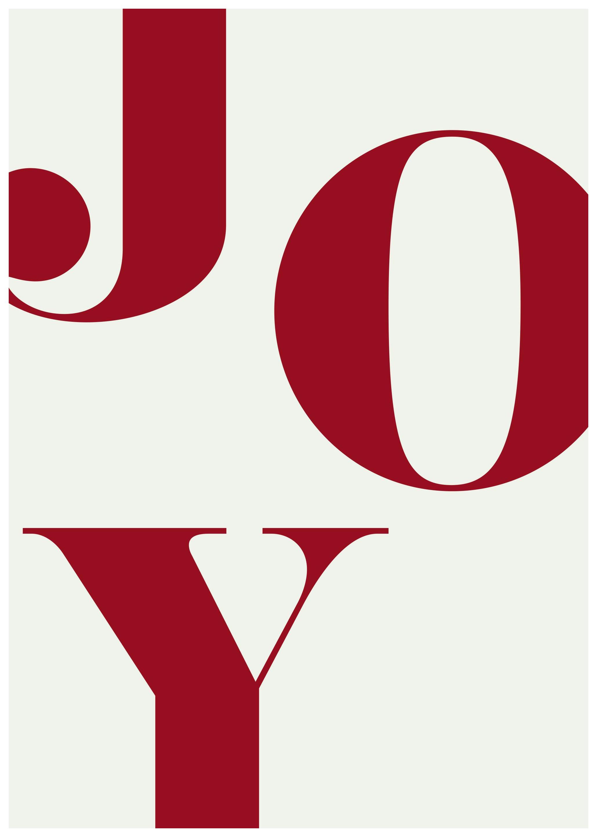 Affiche Joy in Red (13x18 cm) - Poster Store