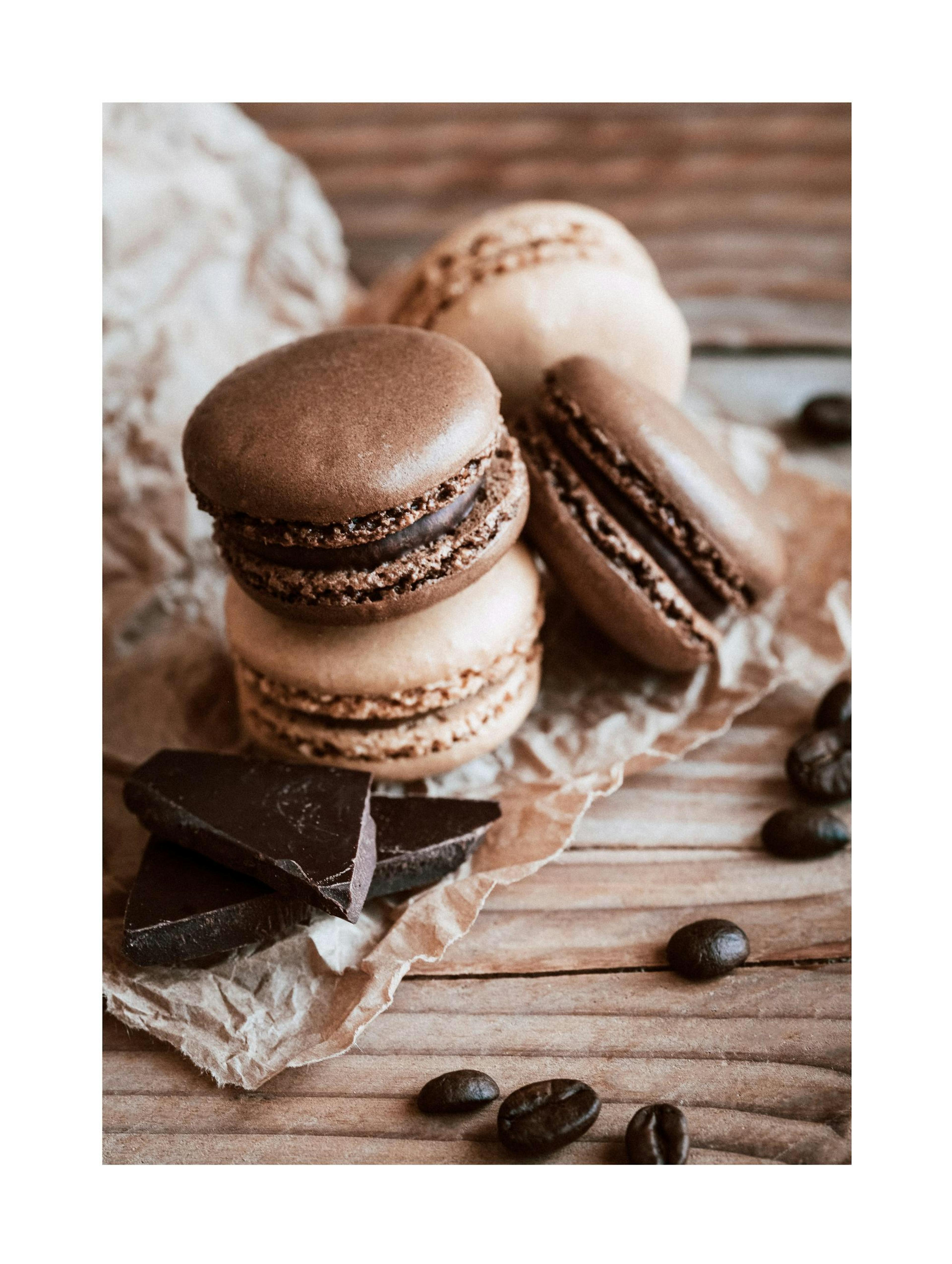 Macarons au chocolat Poster 0