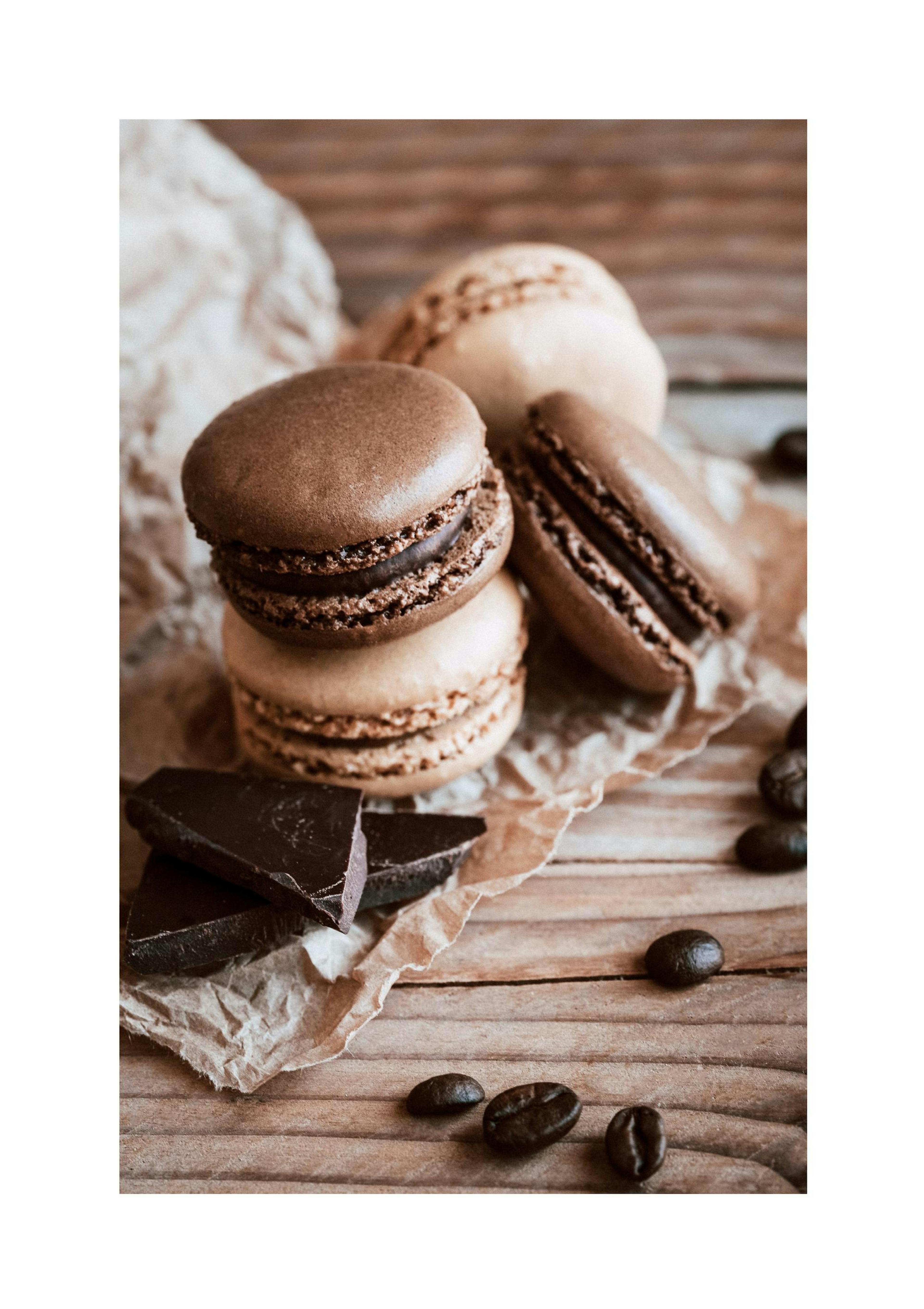 Chocolate Macarons Poster thumbnail