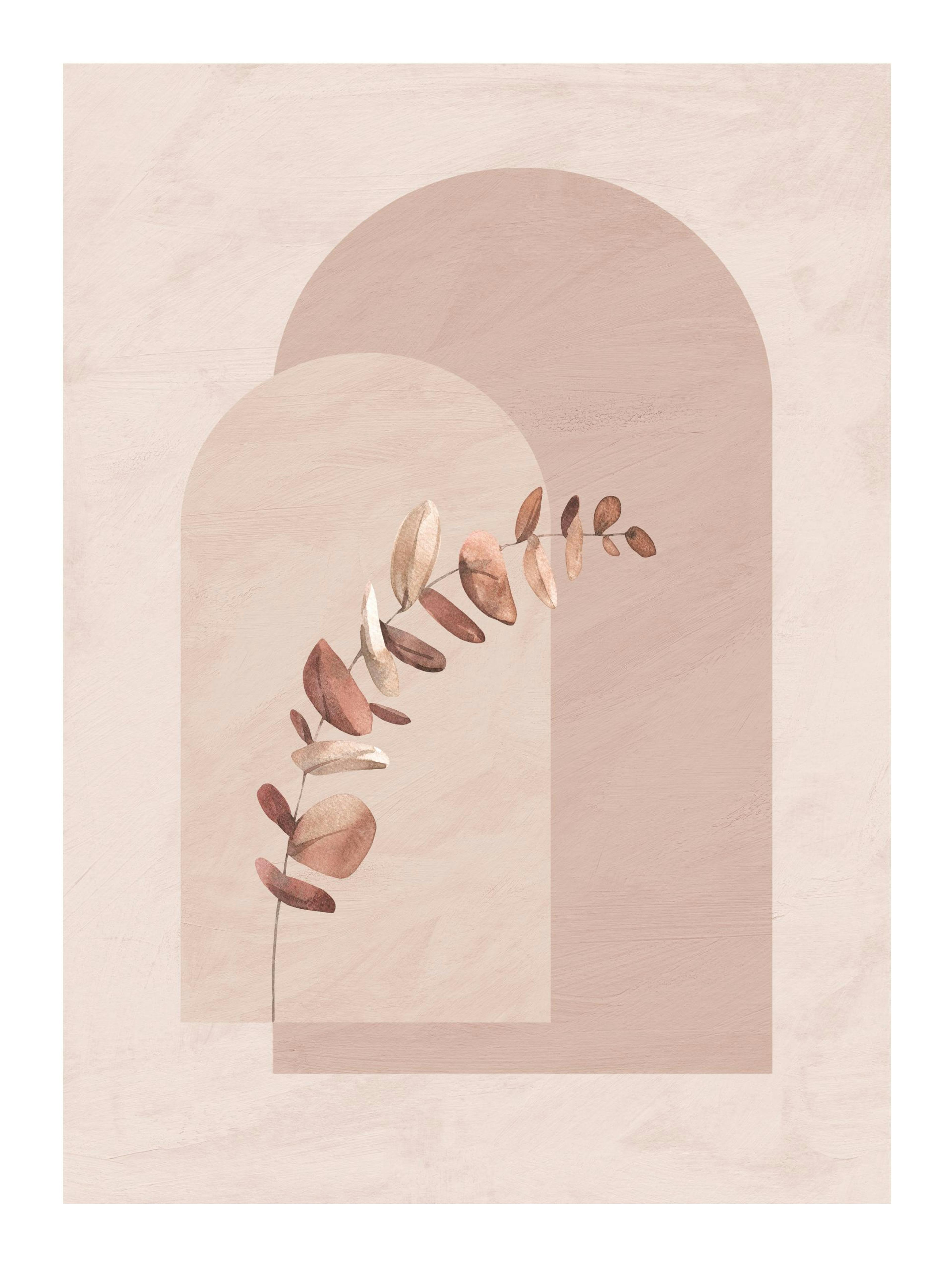 Formes et feuilles botaniques Poster 0