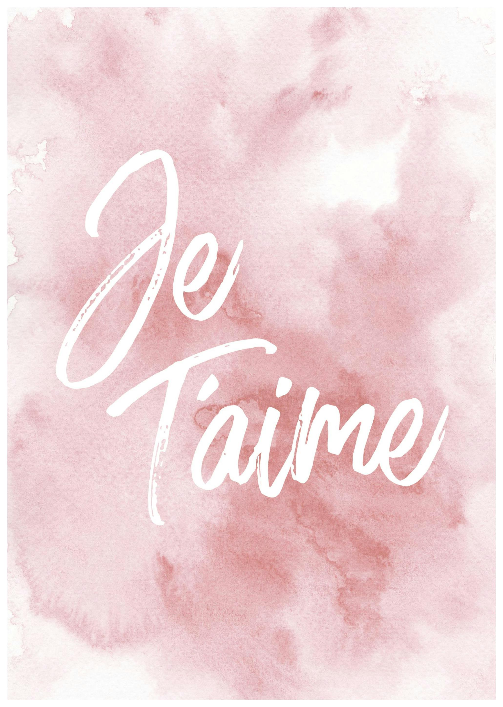 Je T'aime Poster (30x40 cm) - Poster Store