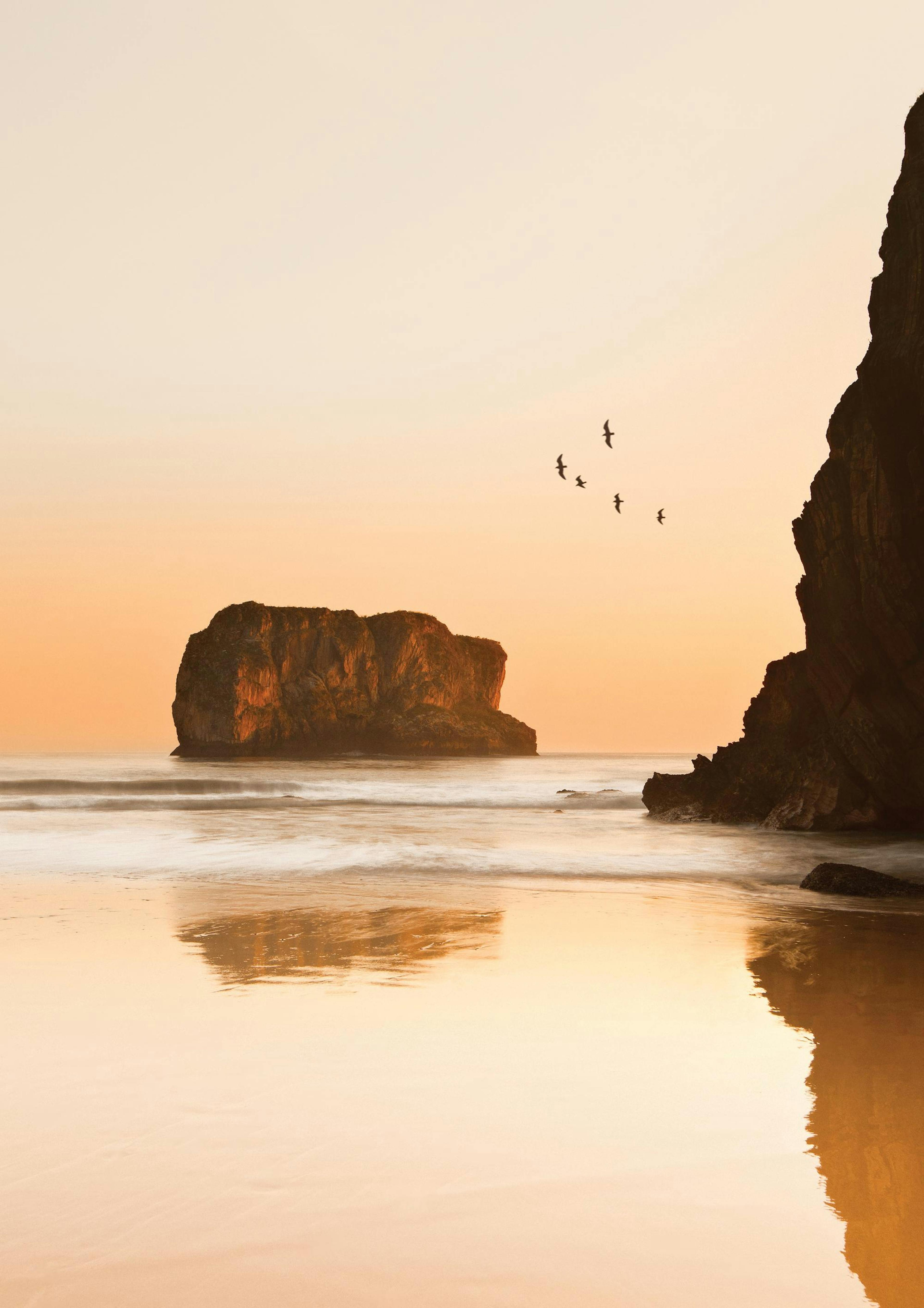 Póster de la costa al amanecer thumbnail