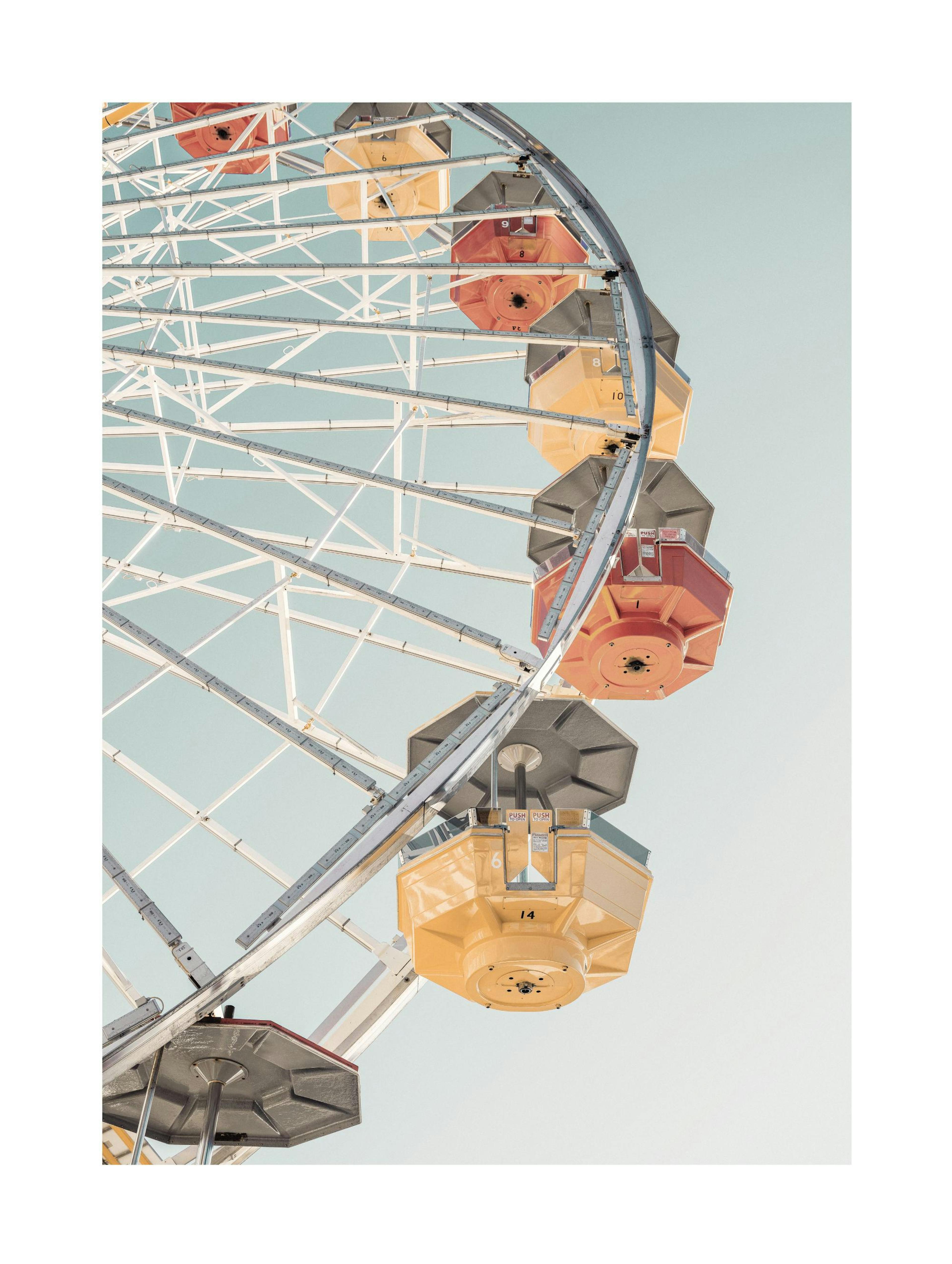 Colourful Ferris Wheel Poster thumbnail