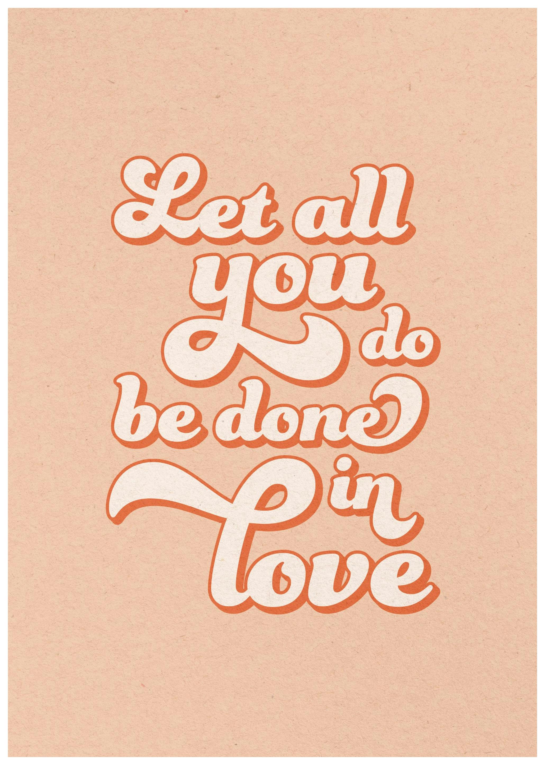 Done in Love Poster (21x30 cm) - Poster Store