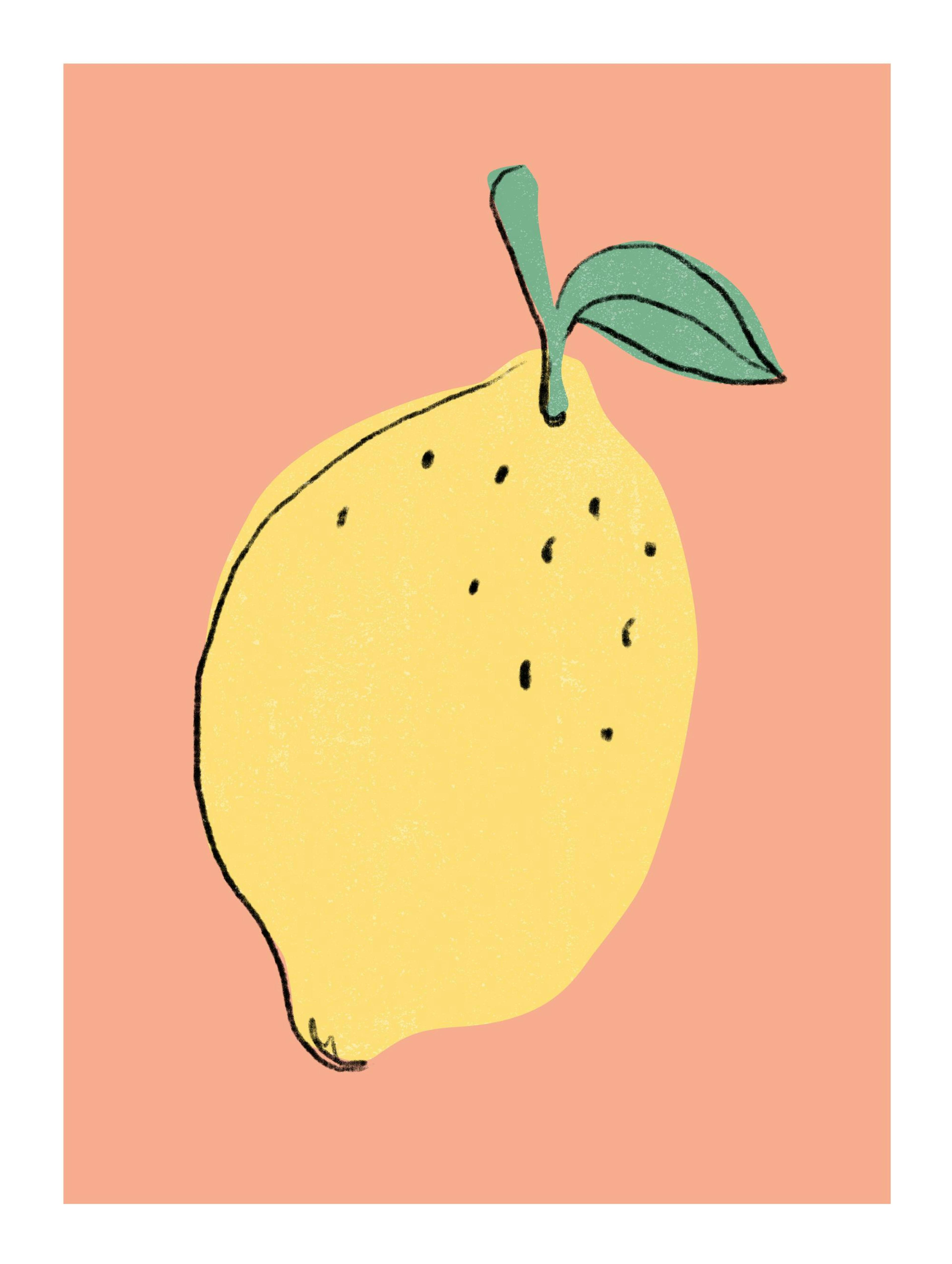 Lemon Illustration Poster thumbnail