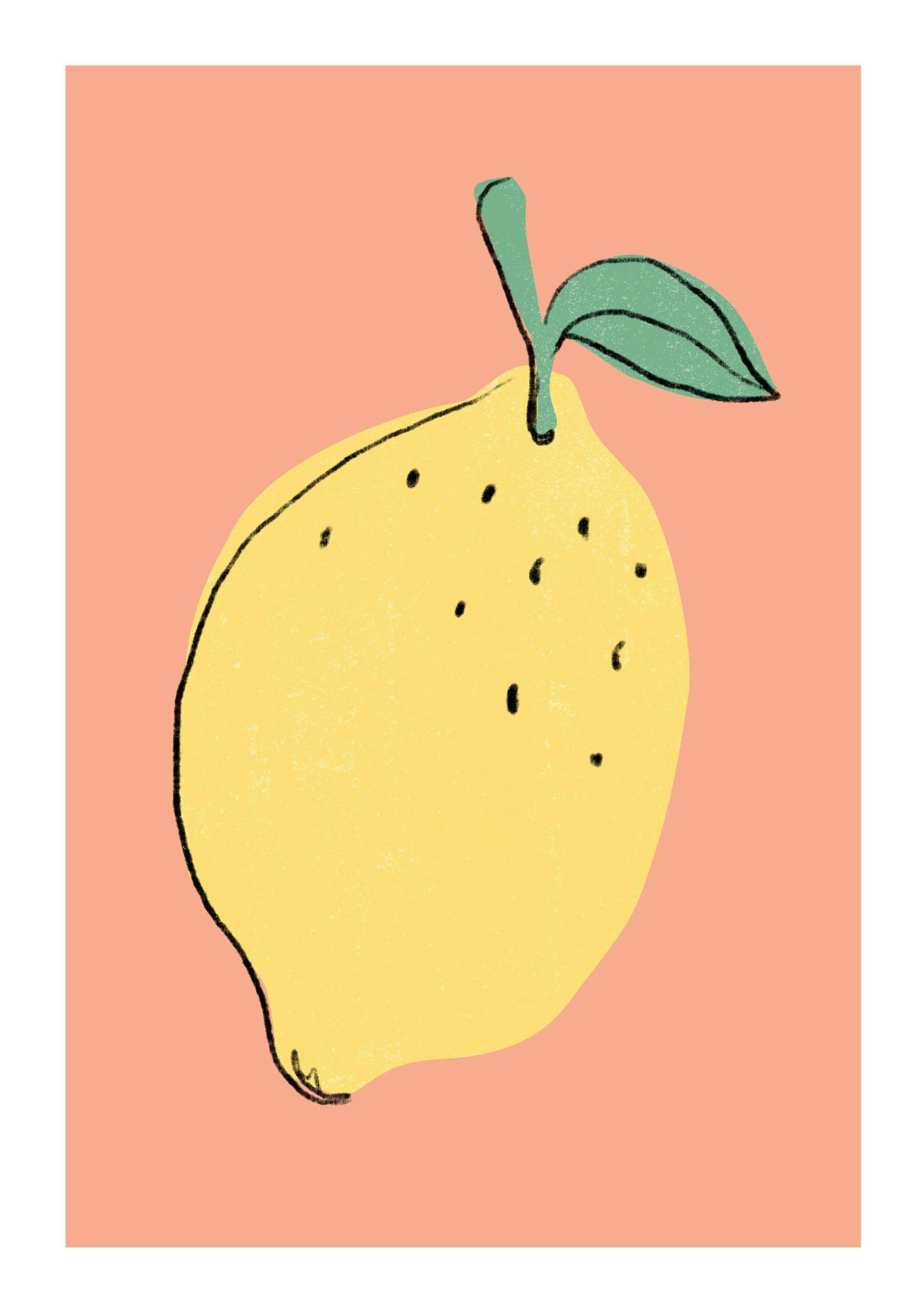 Illustration de citron Poster 0