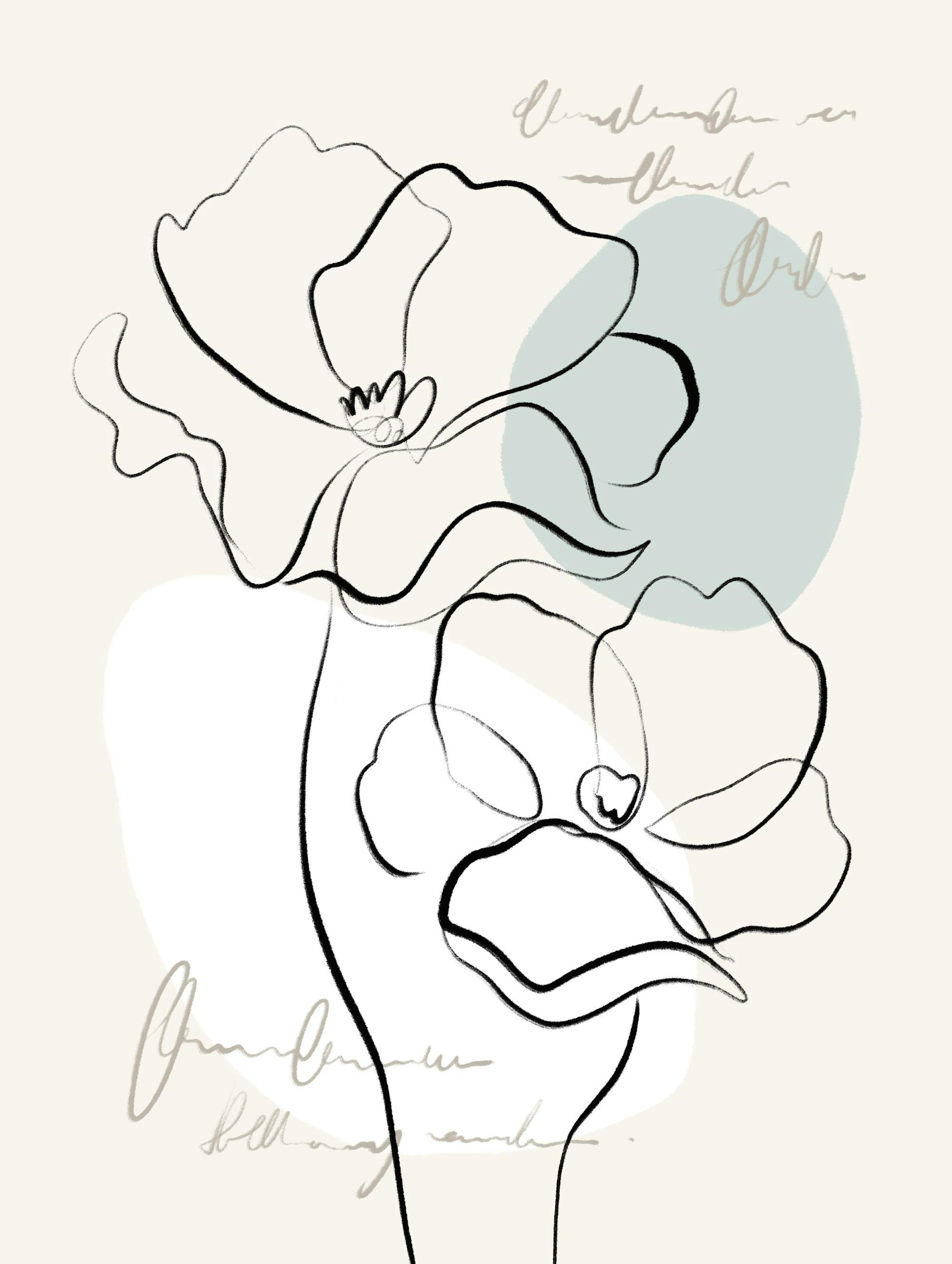 Line Art Fleur No2 Poster thumbnail