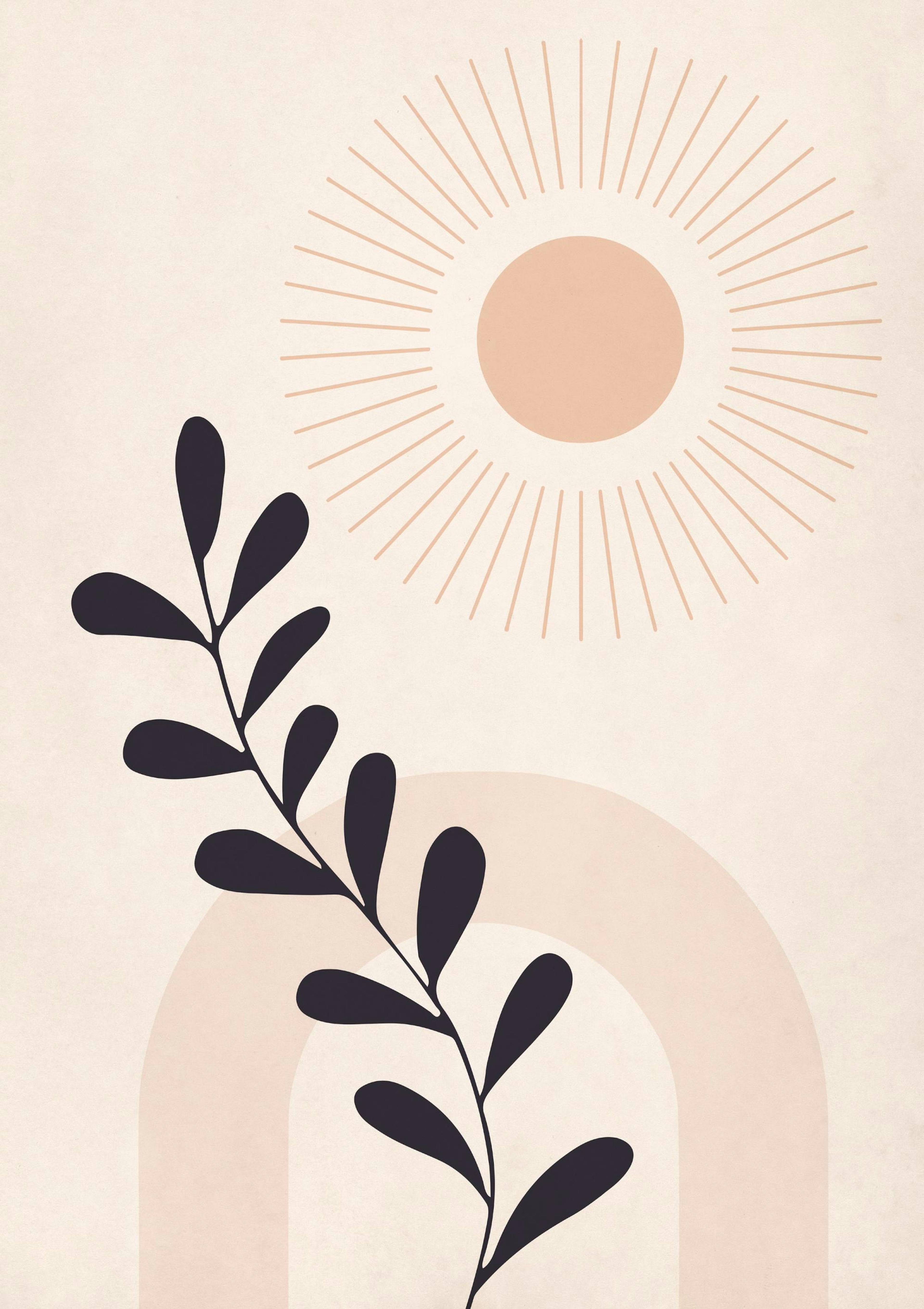 Shapes & Botanical No2 Poster thumbnail