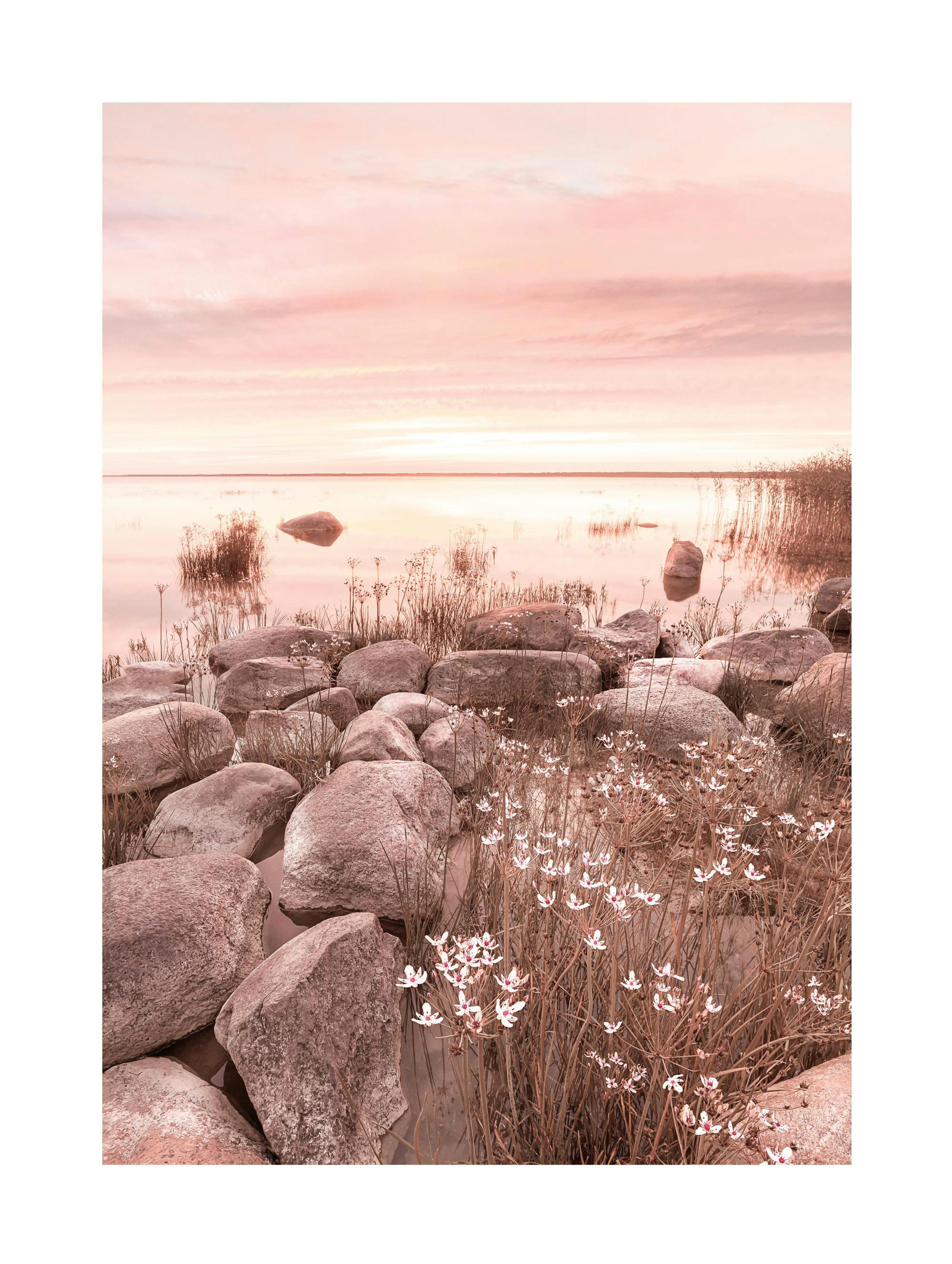 Calm Lake Sunset Poster thumbnail