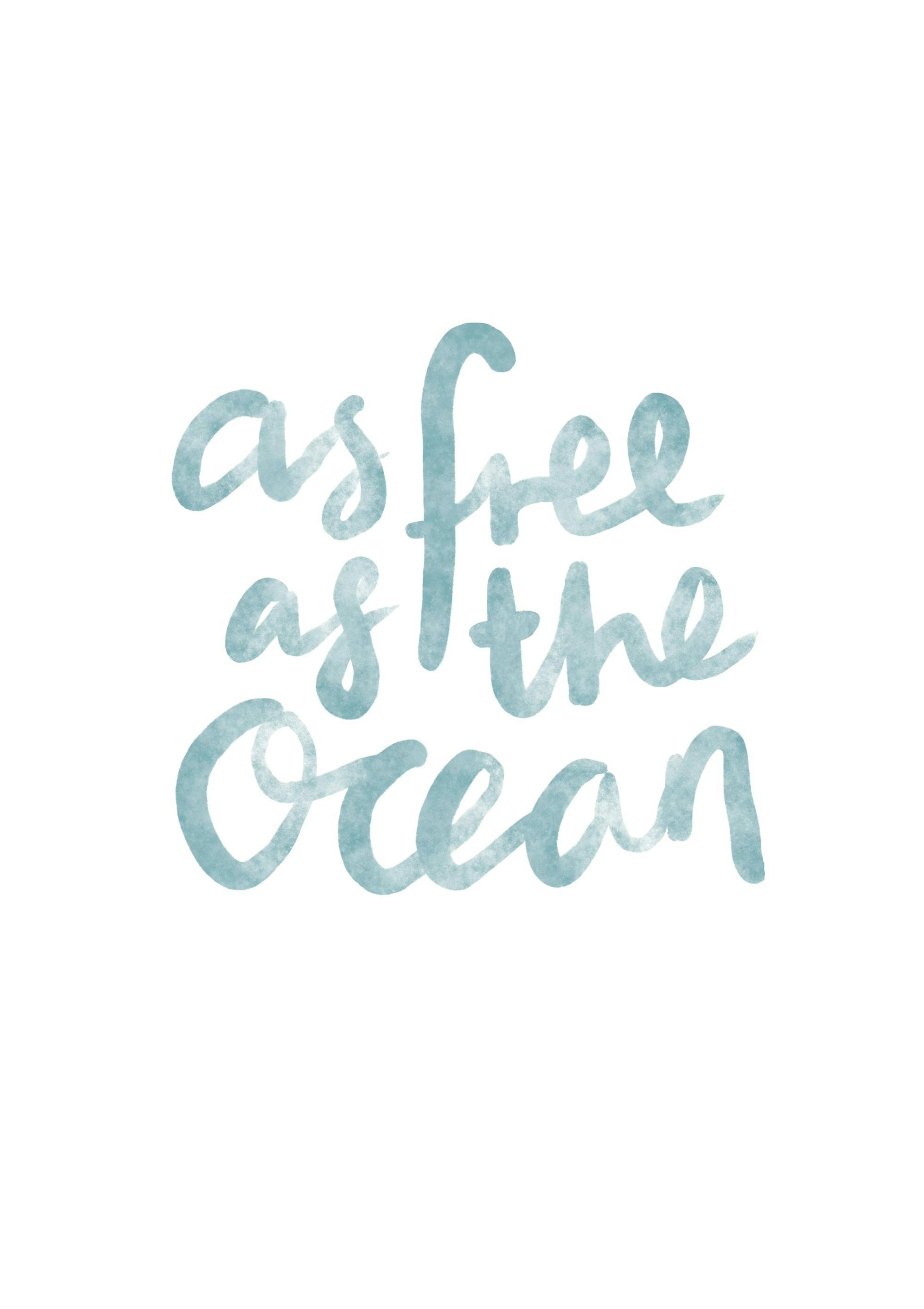 As Free as the Ocean Poster 0