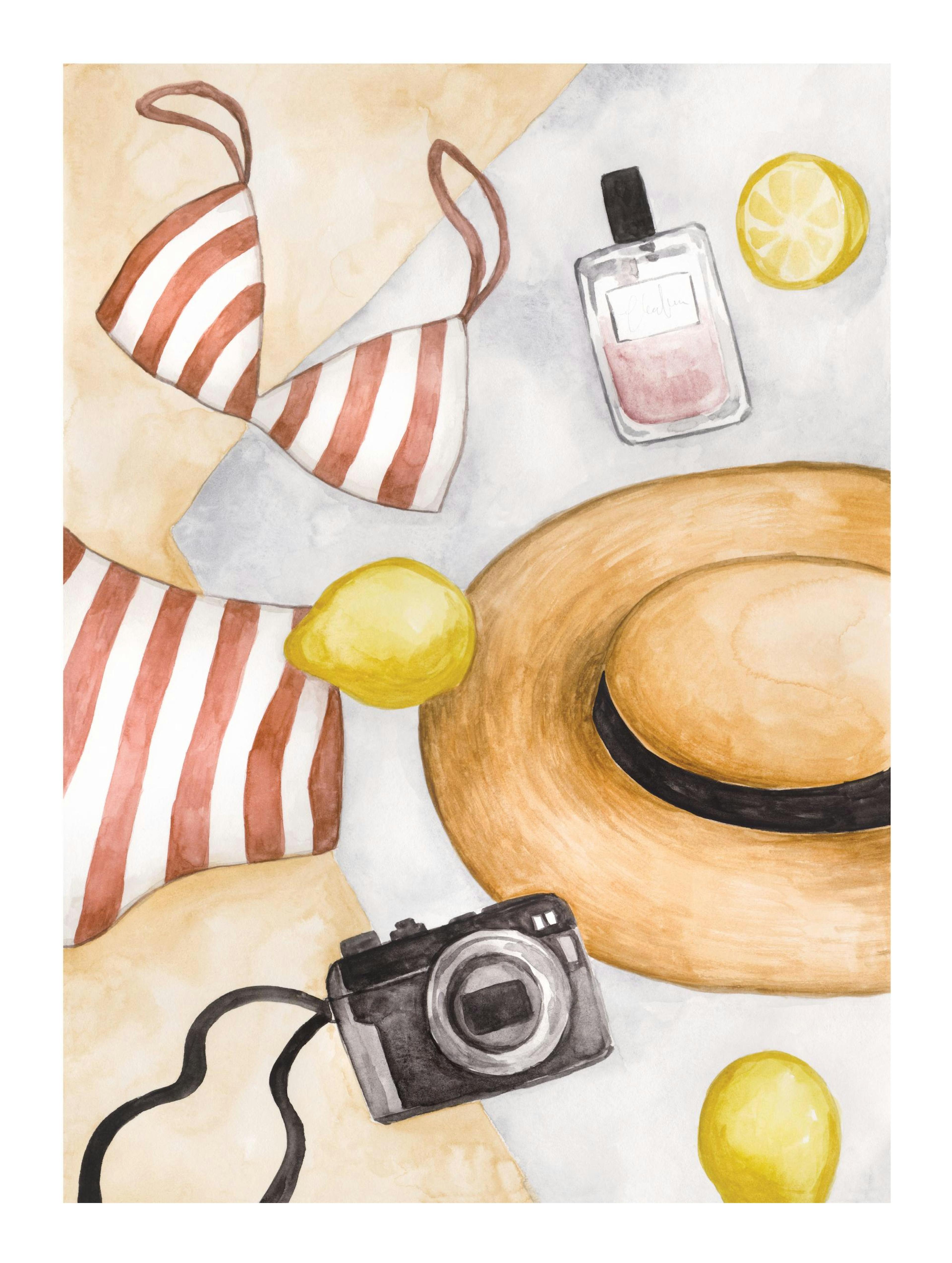 Spiaggia in stile acquarello No1 Poster 0