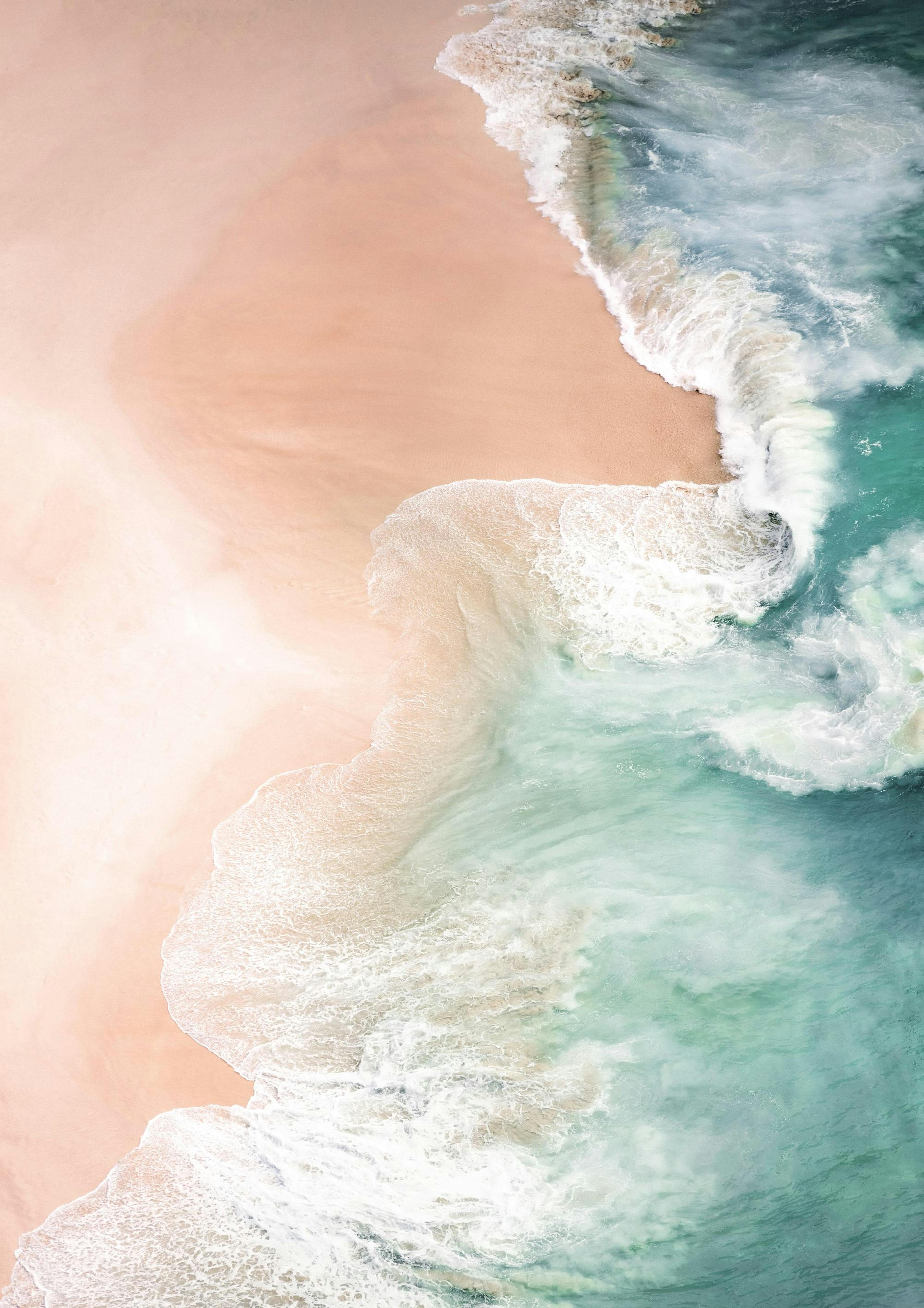 Turquoise Sea From Above Poster thumbnail