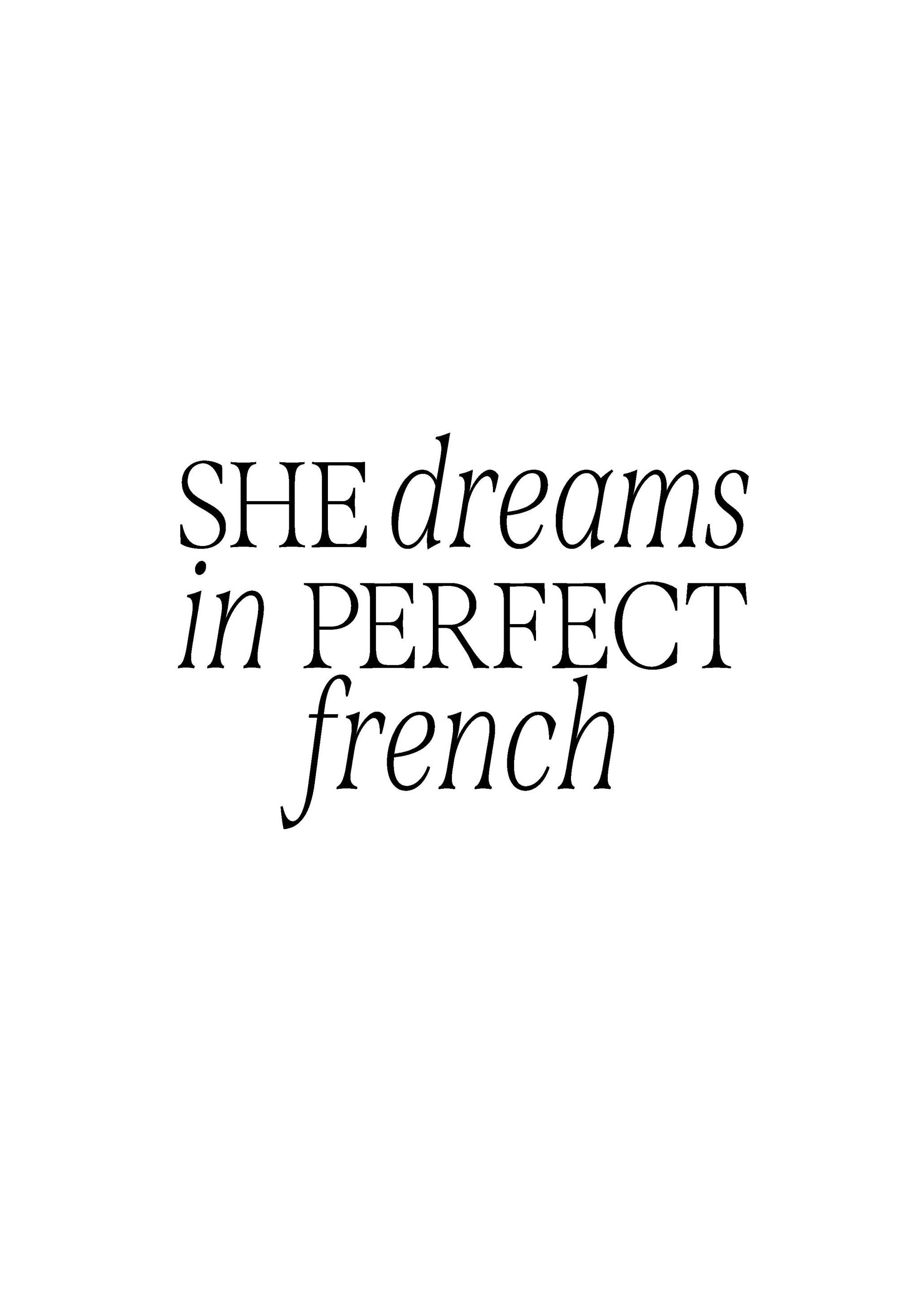 She Dreams Poster (21x30 cm) - Poster Store