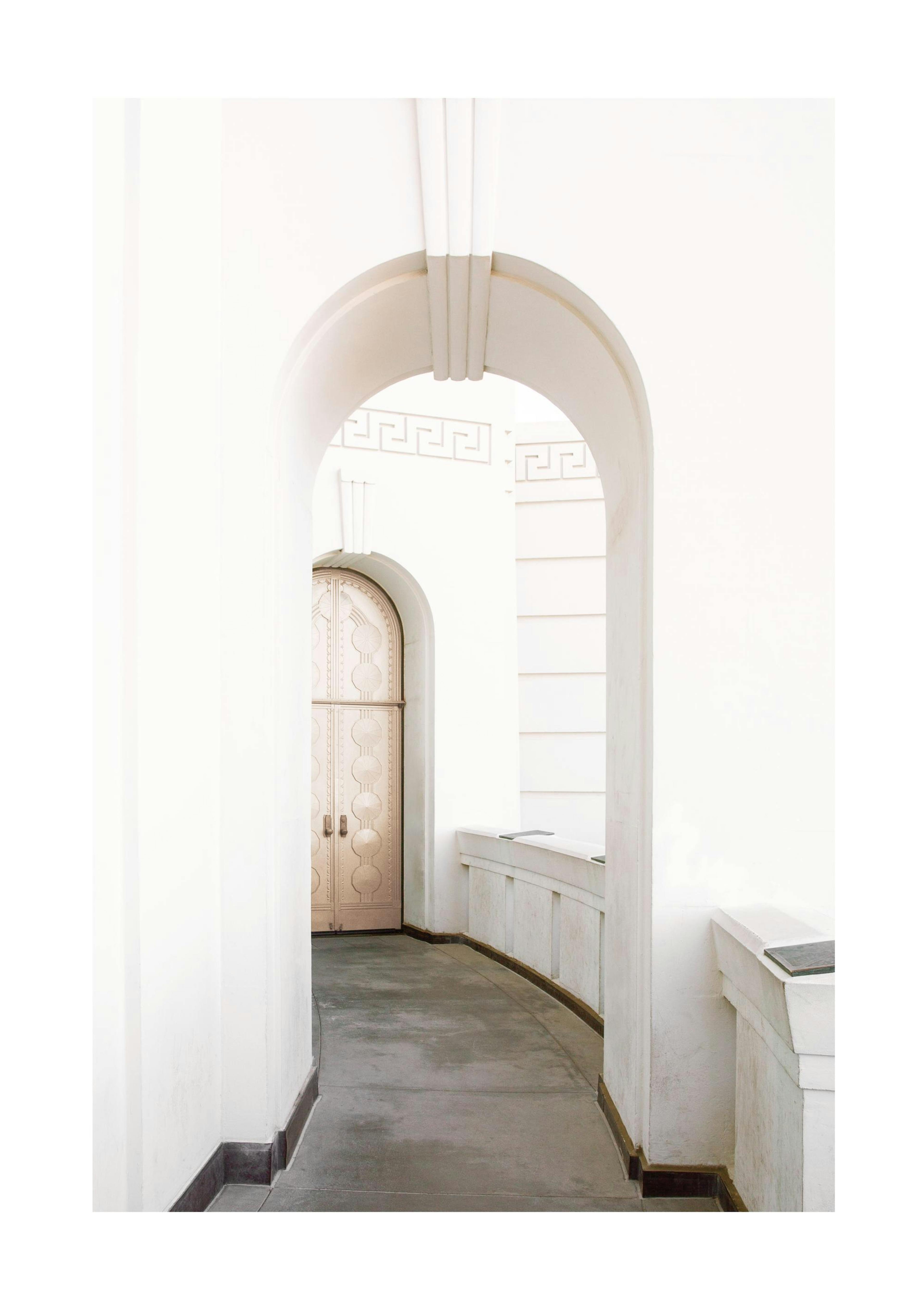 White Architecture Door Poster thumbnail