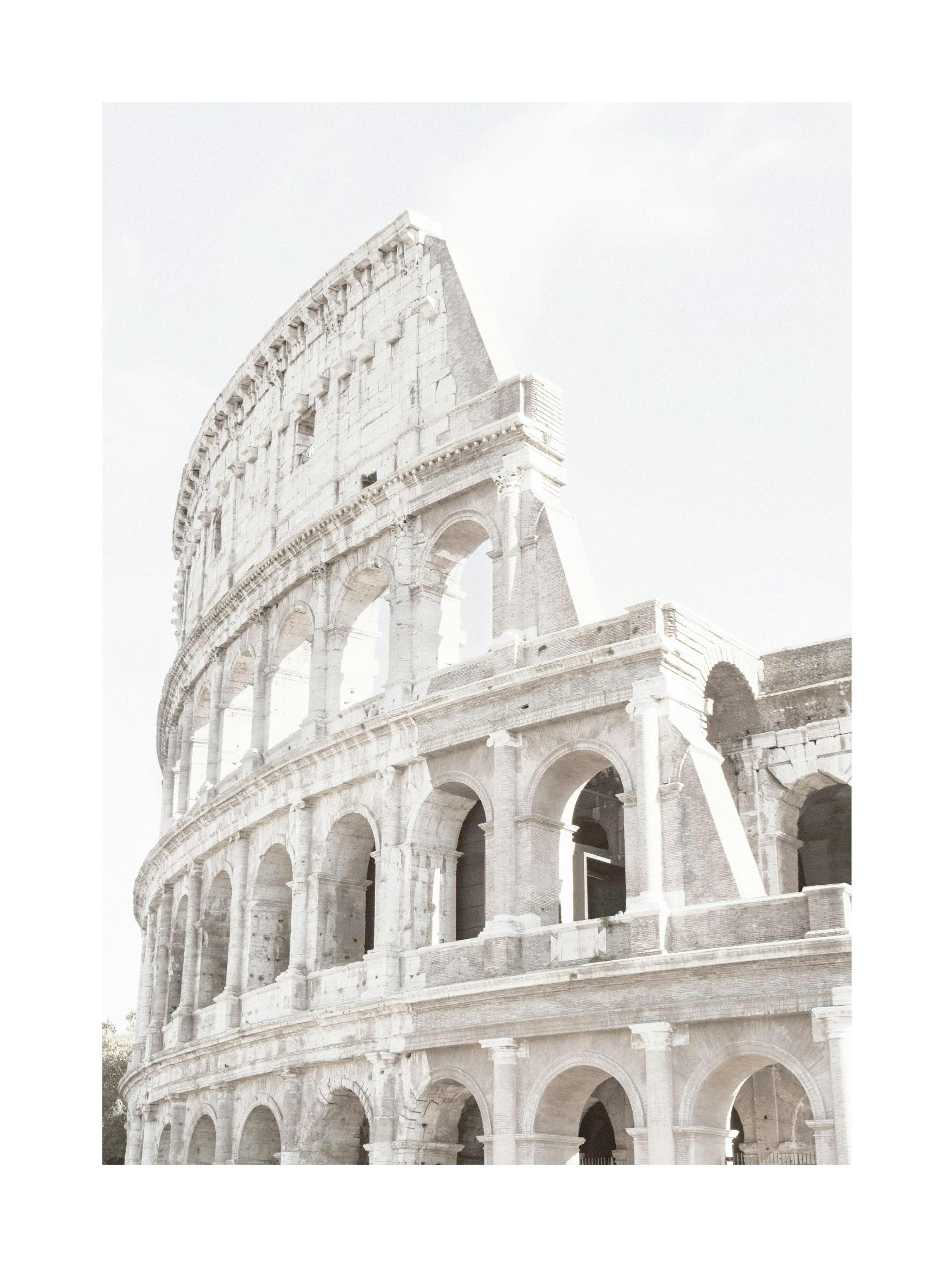 White Colosseum Poster thumbnail