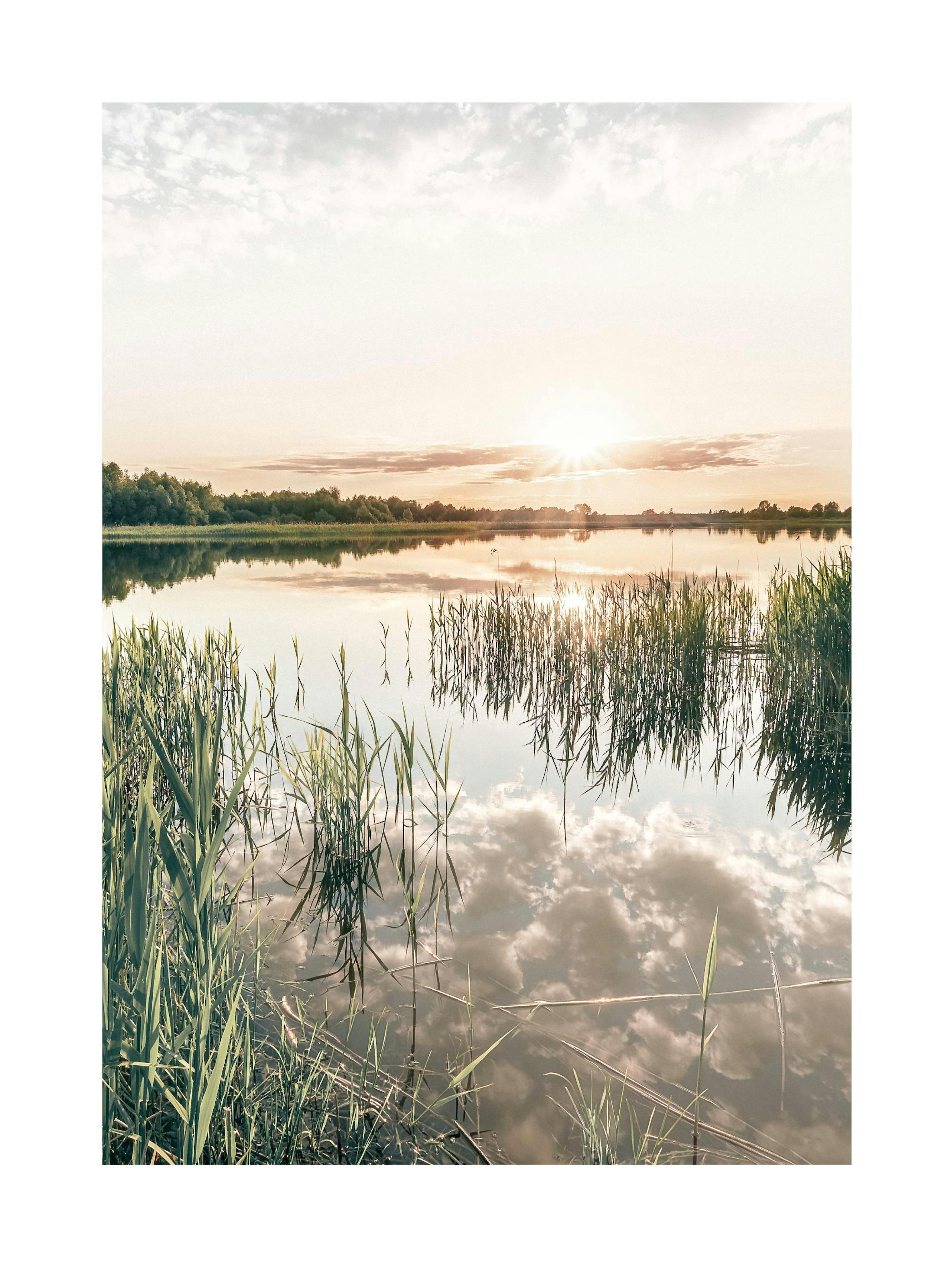 Sunset Lake Poster 0