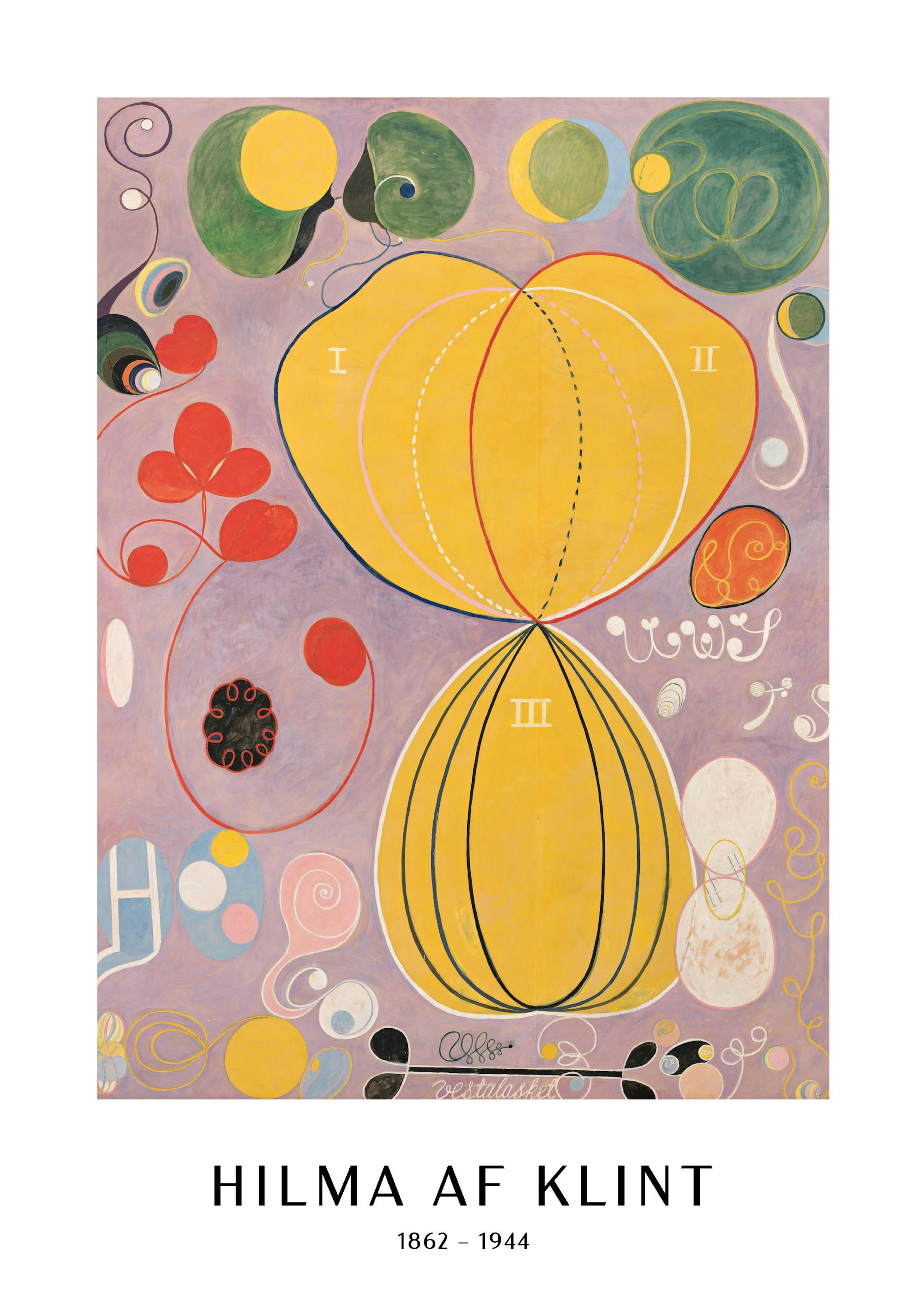 POSTER - THE TEN LARGEST, ADULTHOOD, NO. 7 BY HILMA AF KLINT thumbnail