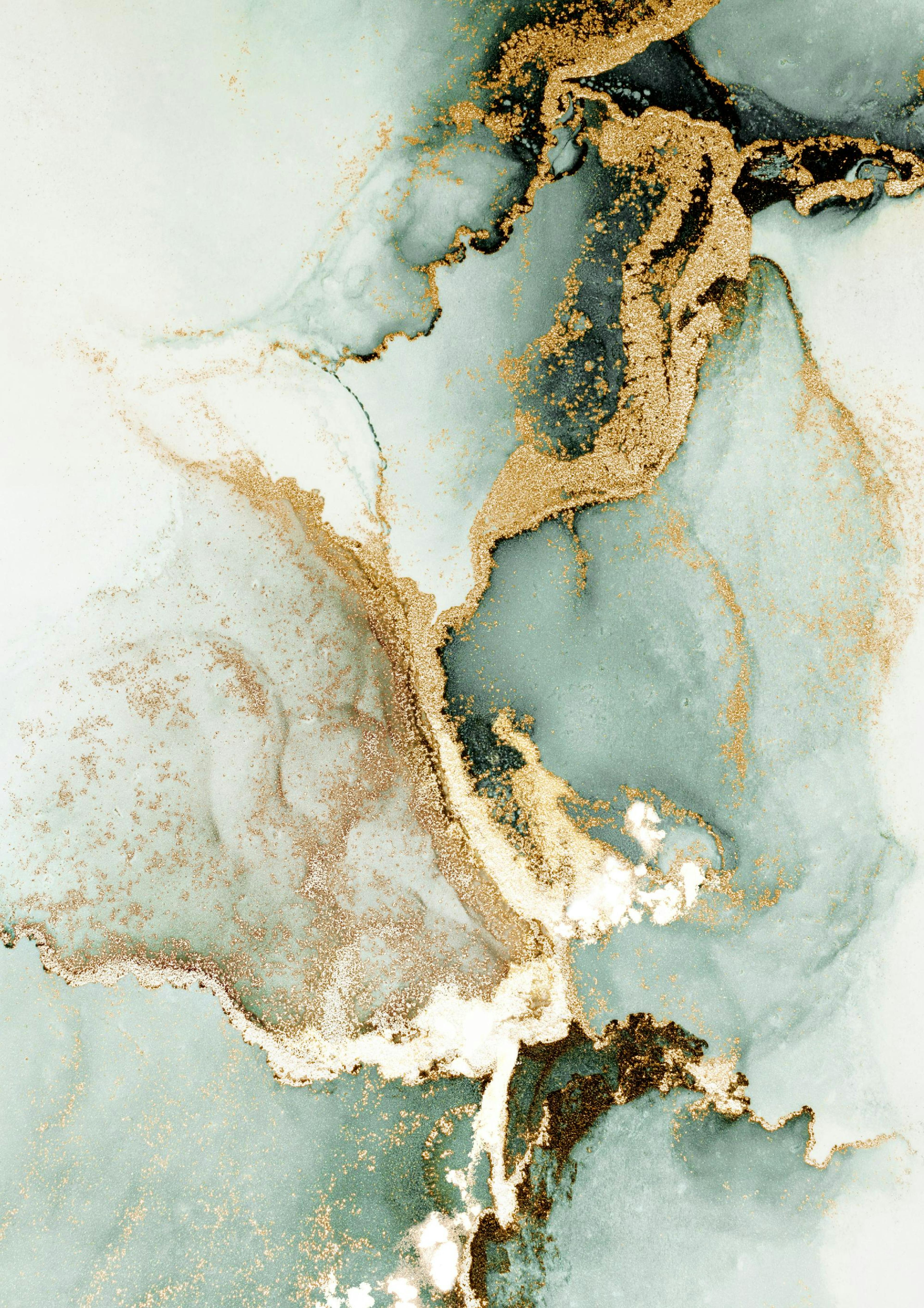 Abstract Green Marble No2 Poster thumbnail