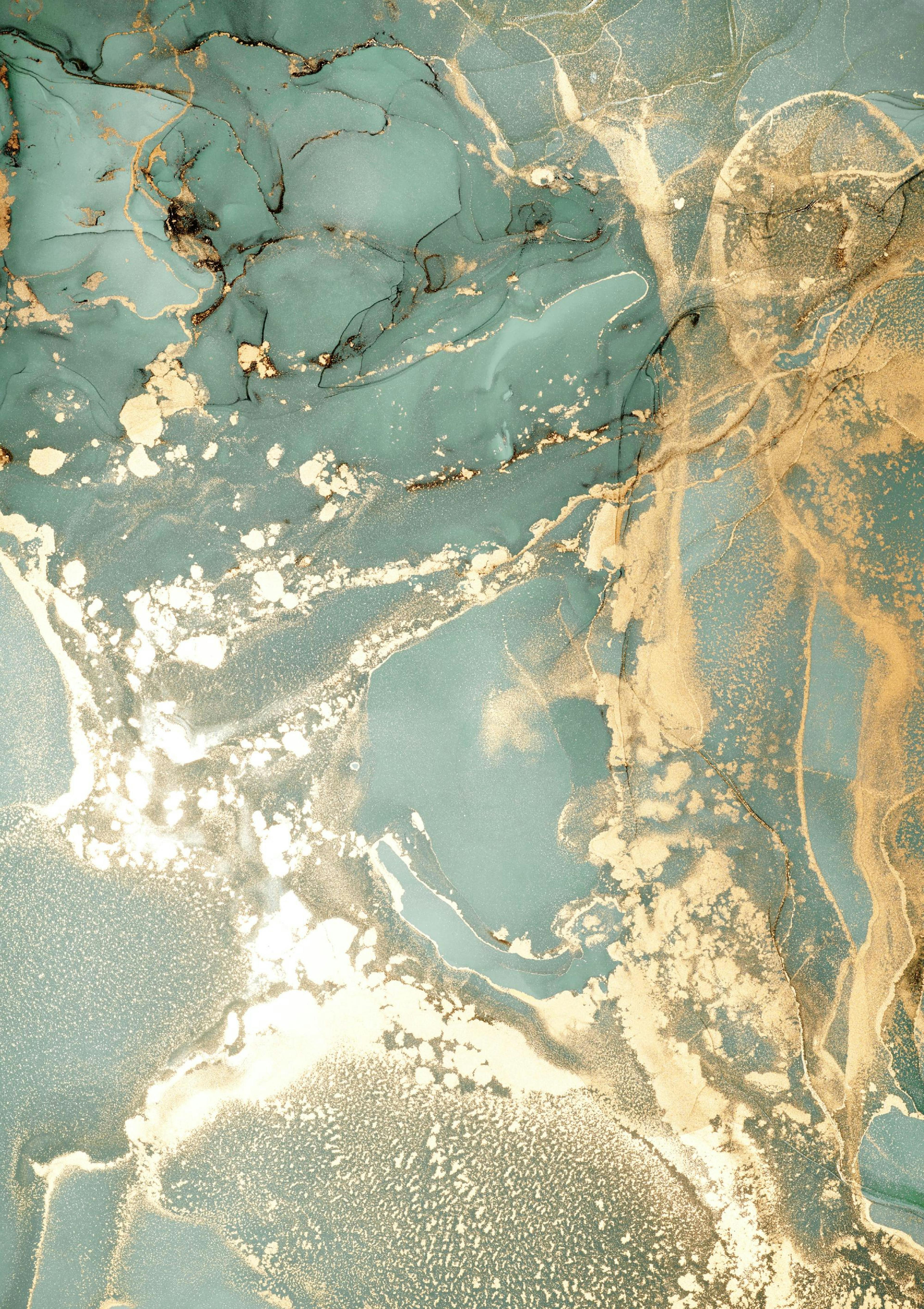 Abstract Green Marble No1 Poster thumbnail