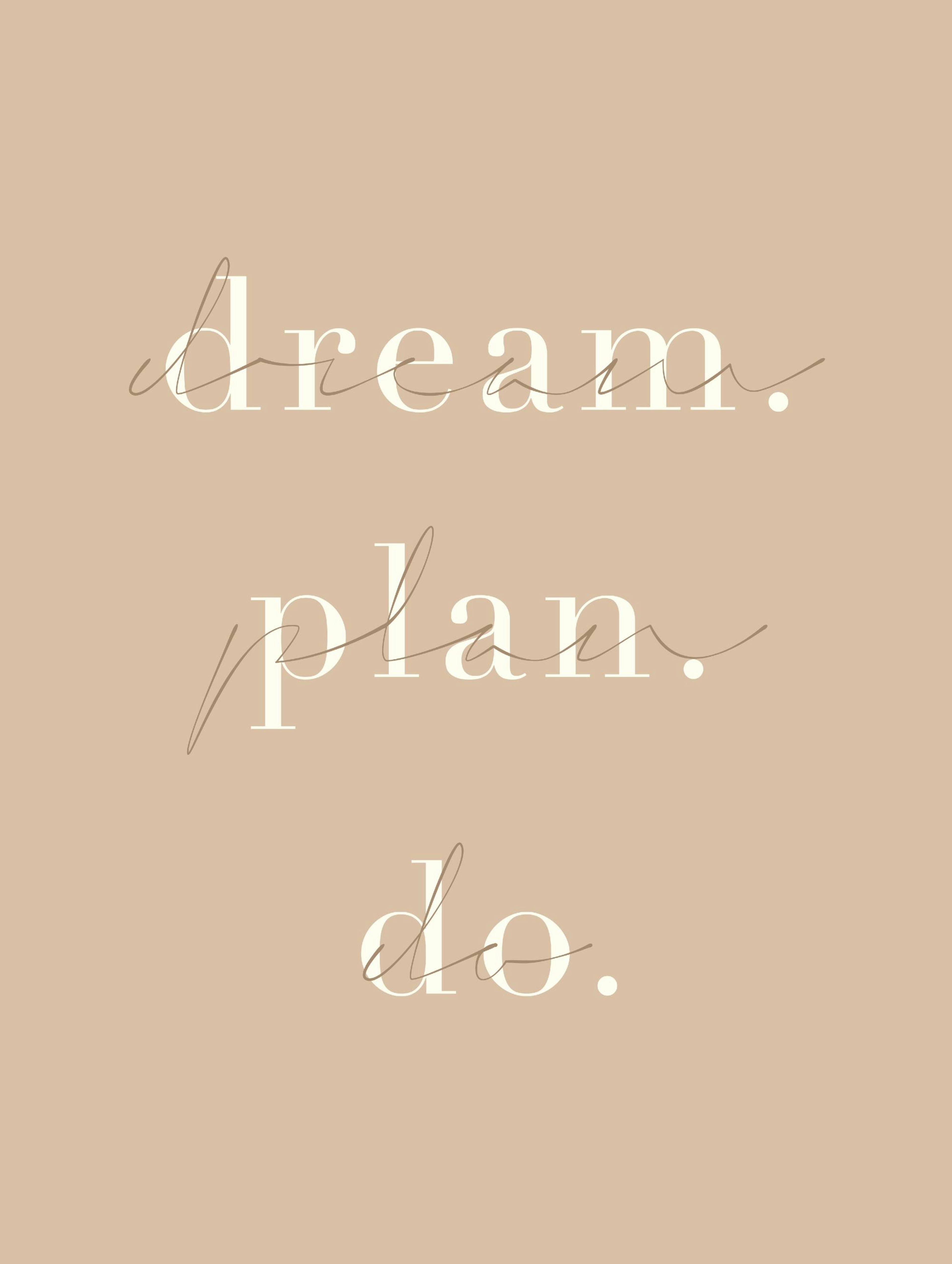 Dream Plan Do Poster thumbnail