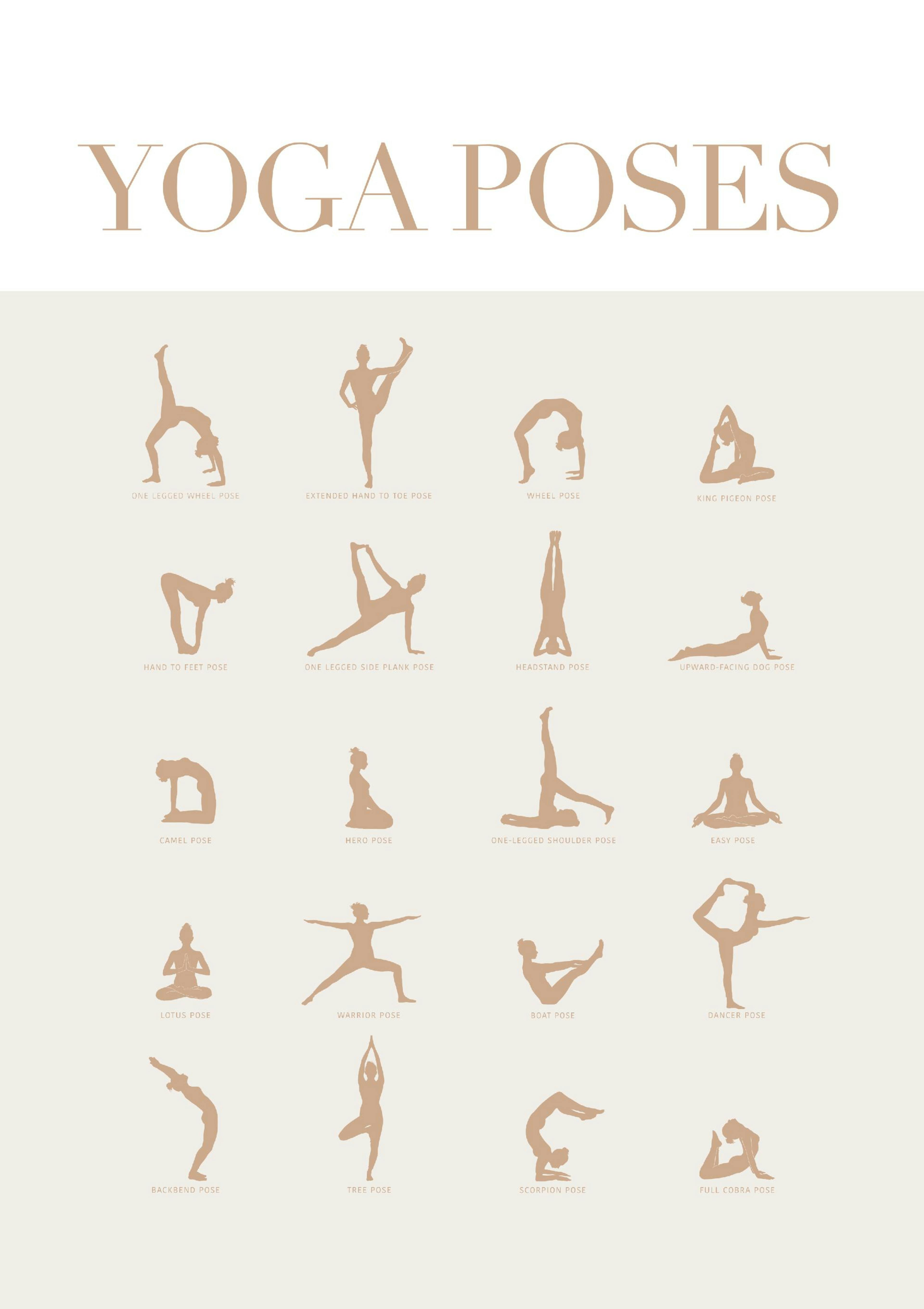 Yoga Poses Poster thumbnail