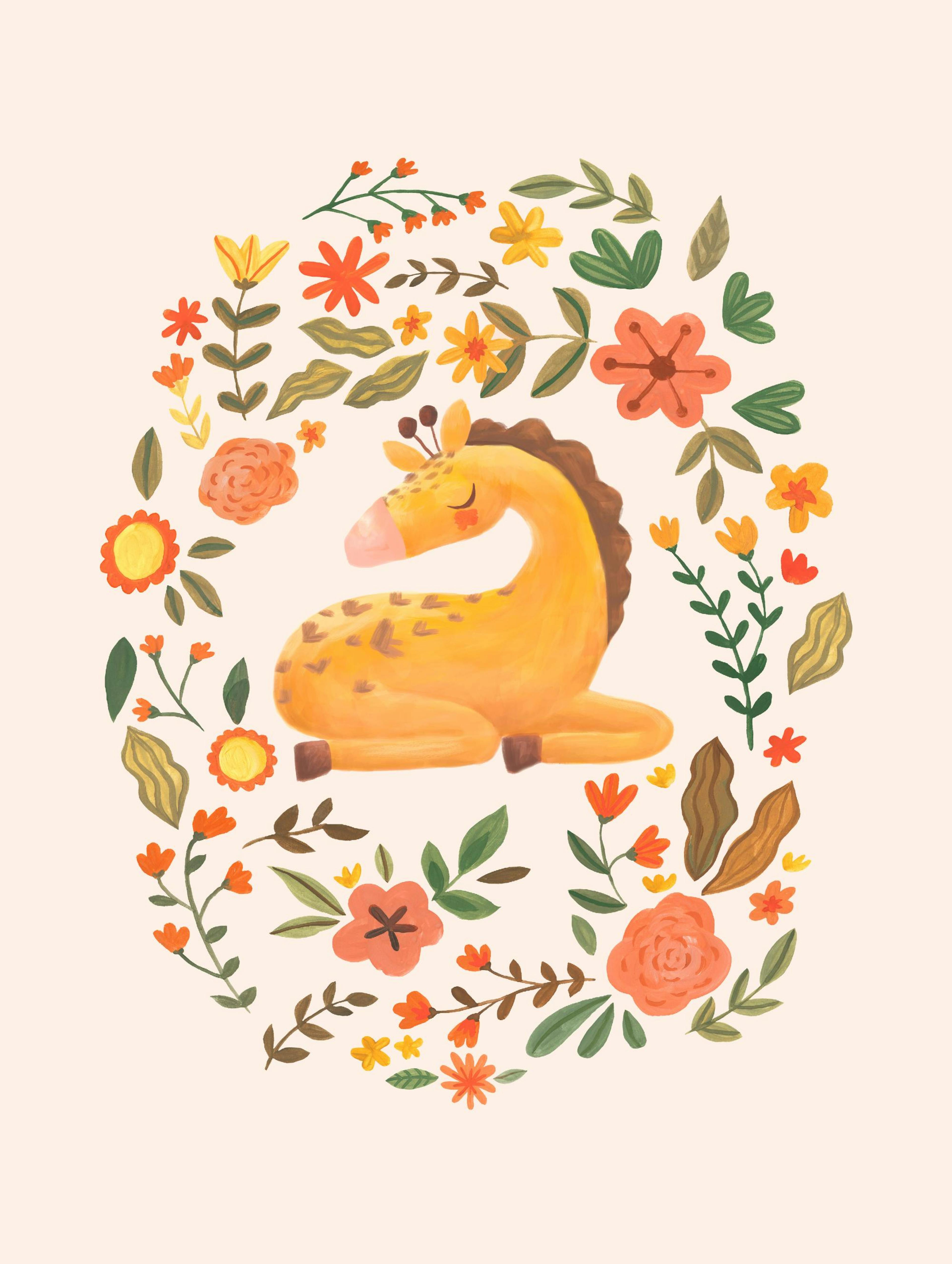 Baby Giraffe Poster 0