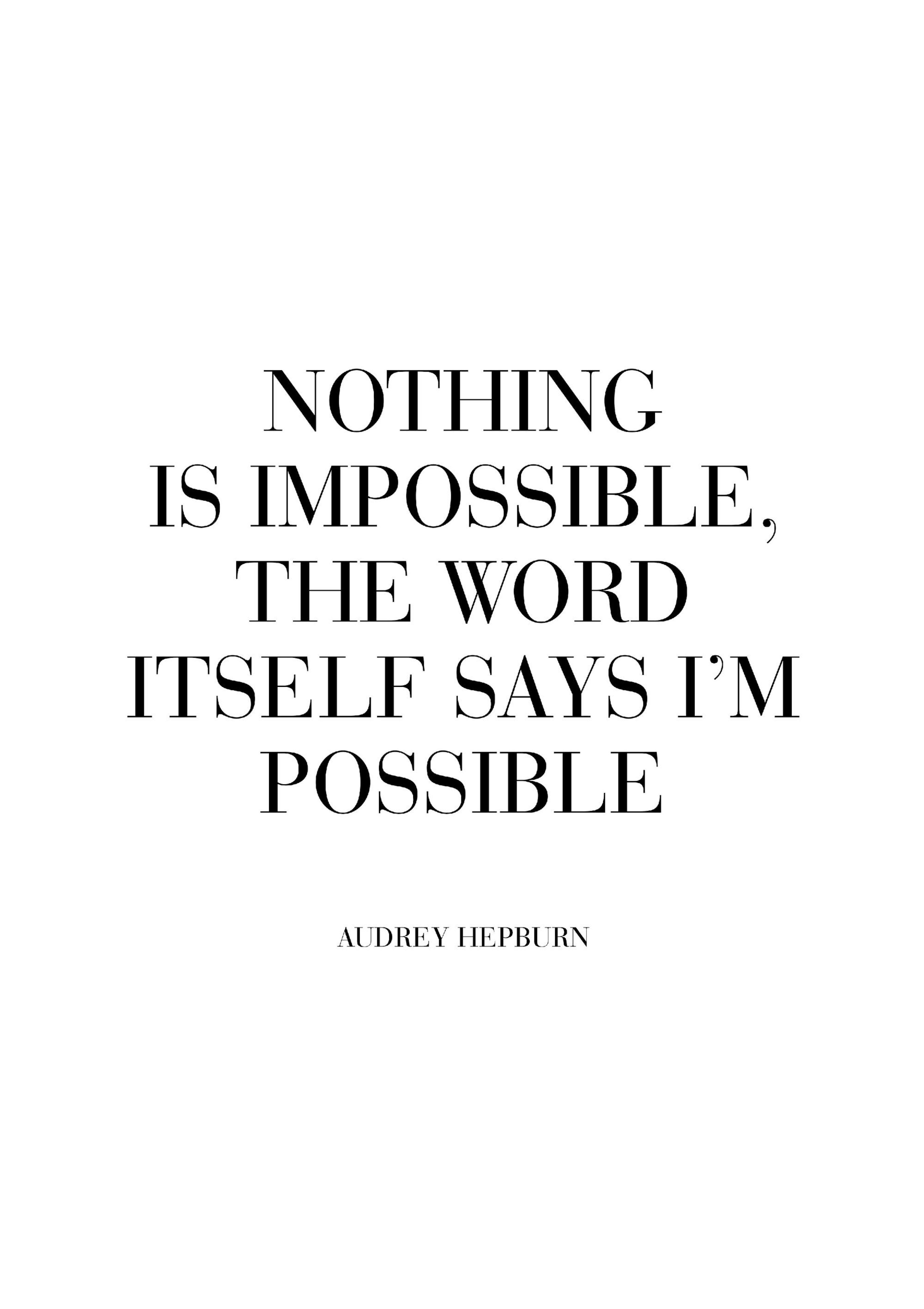 Nothing is Impossible Poster thumbnail
